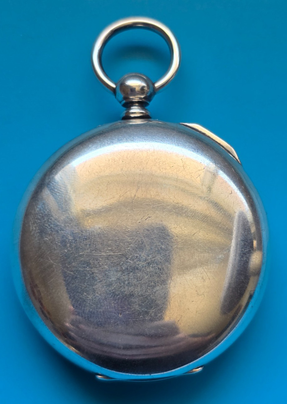 18 SIZE FAHYS KEY-WIND KEY-SET SWING OUT STYLE COIN SILVER POCKET WATCH CASE
