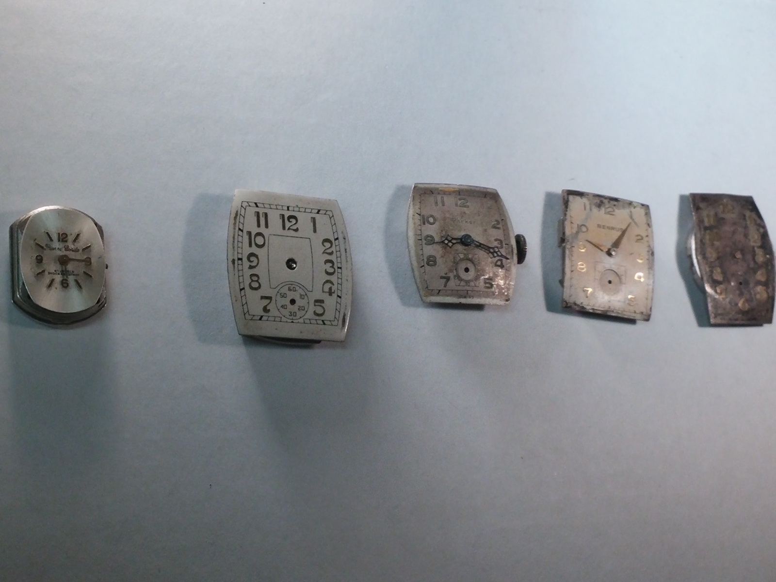1 Lot of Vintage Watches/Movements/Dials: Wittnauer, Gotham, Parker, Pierre Cord