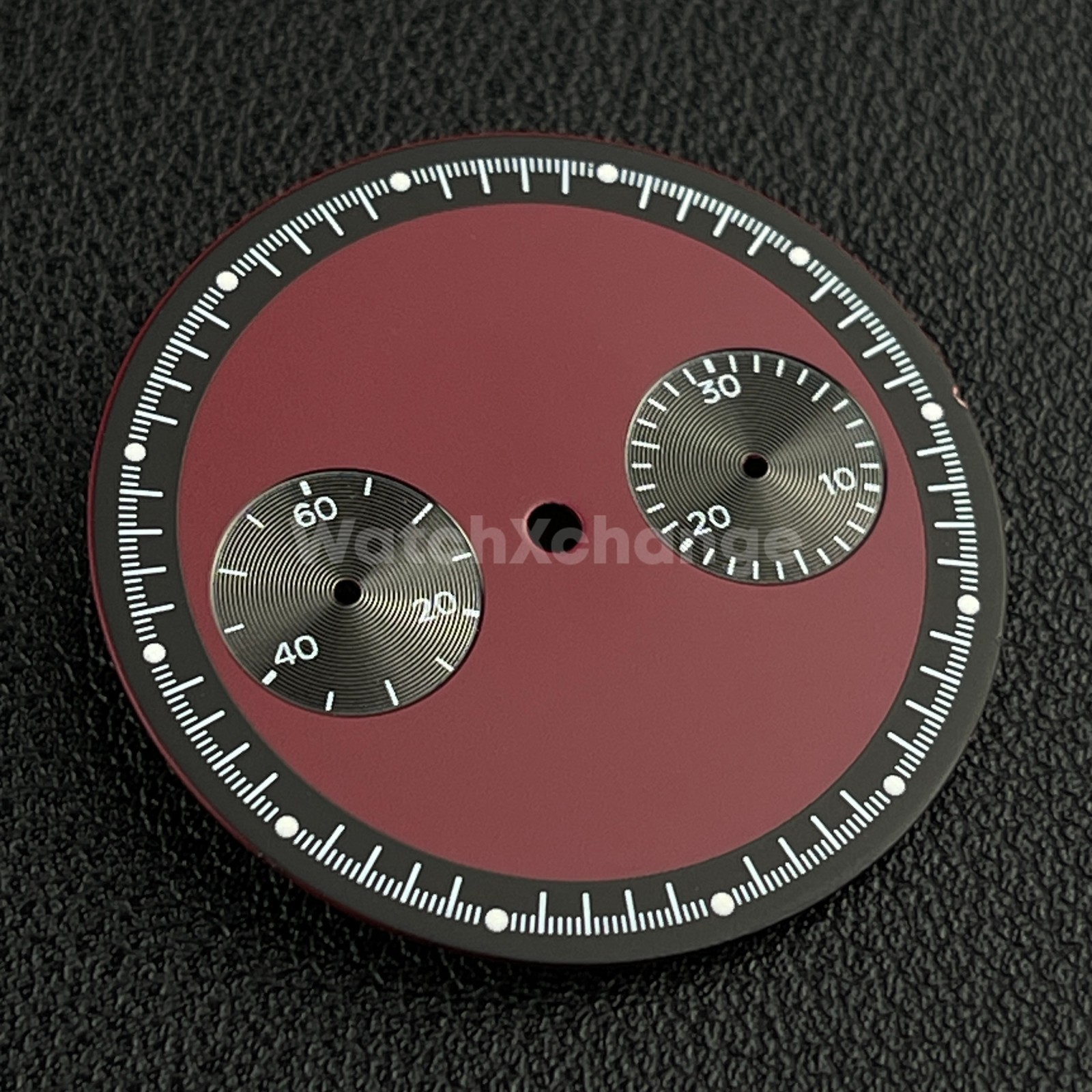 Red & Black 32.5mm Modified Watch Dial Accessory for ST1901 Movement