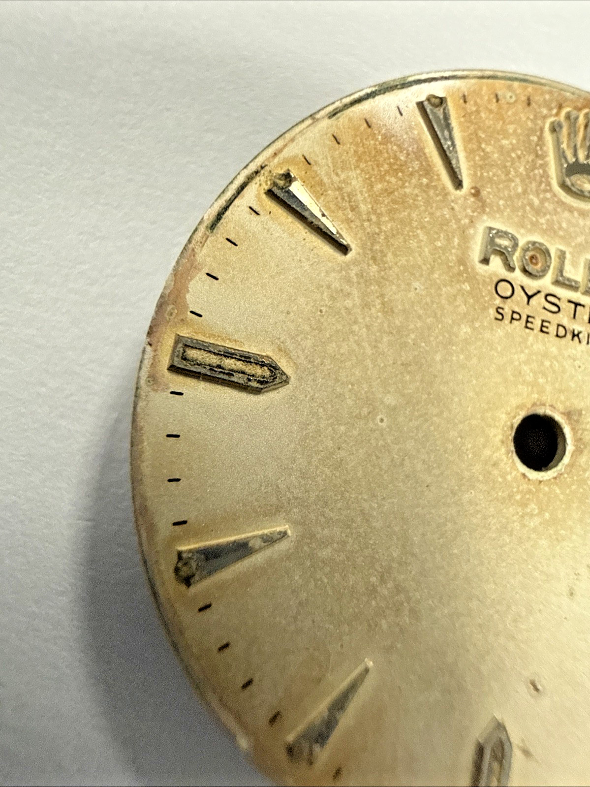 Rolex Vintage Beyeler Speedking Tropical 23.6mm Dial item# e12426