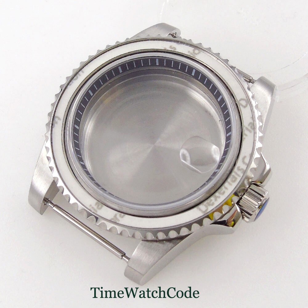 40mm Watch Case Sapphire Glass Chapter Ring Fit NH35 NH36 ETA2824 PT5000 316L