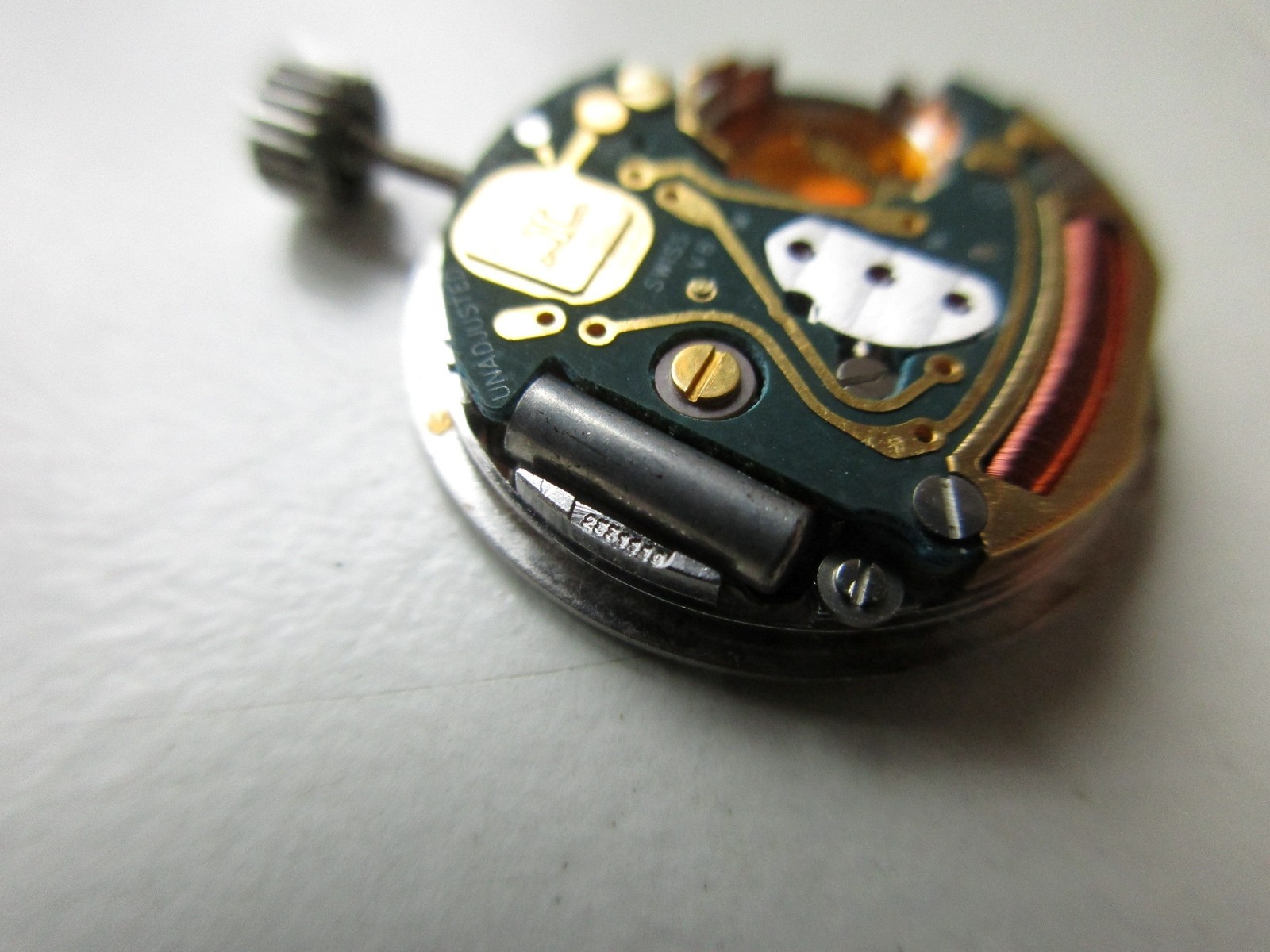 Jaeger-LeCoultre cal. 624 ETA cal 956.111 Swiss watch movement & crown – running