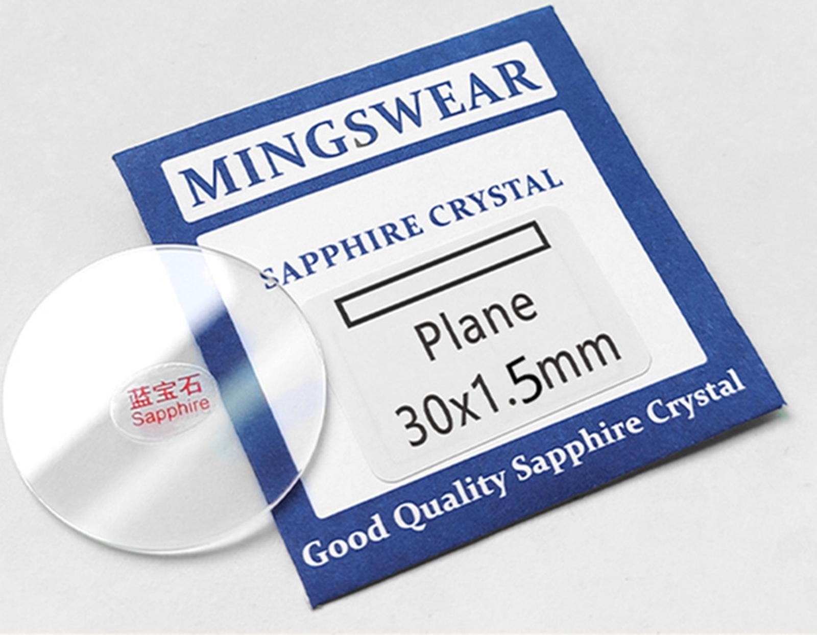 28-36.5mm Diameter Sapphire Watch Glass 1.5mm Edge Thickness 14-Sizes Assorted