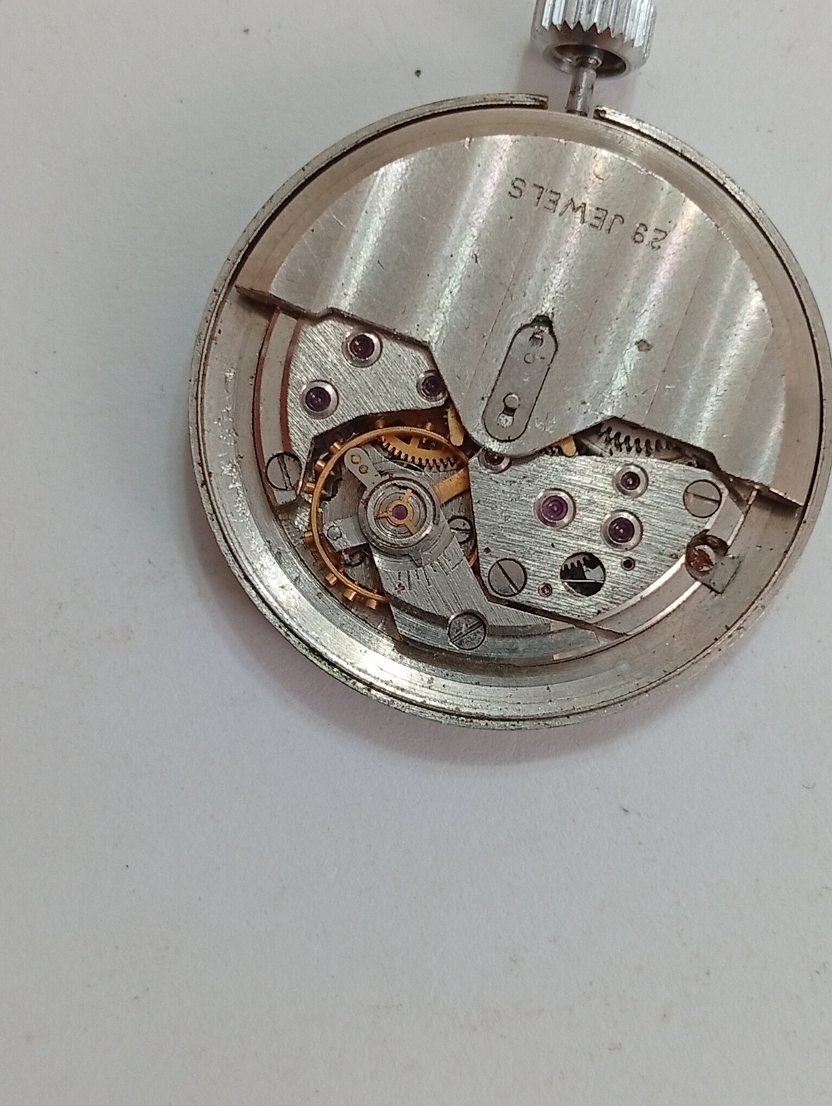Vintage Soviet USSR Watch Movement Poljot De Luxe Automatic 29 J. 2615 For parts