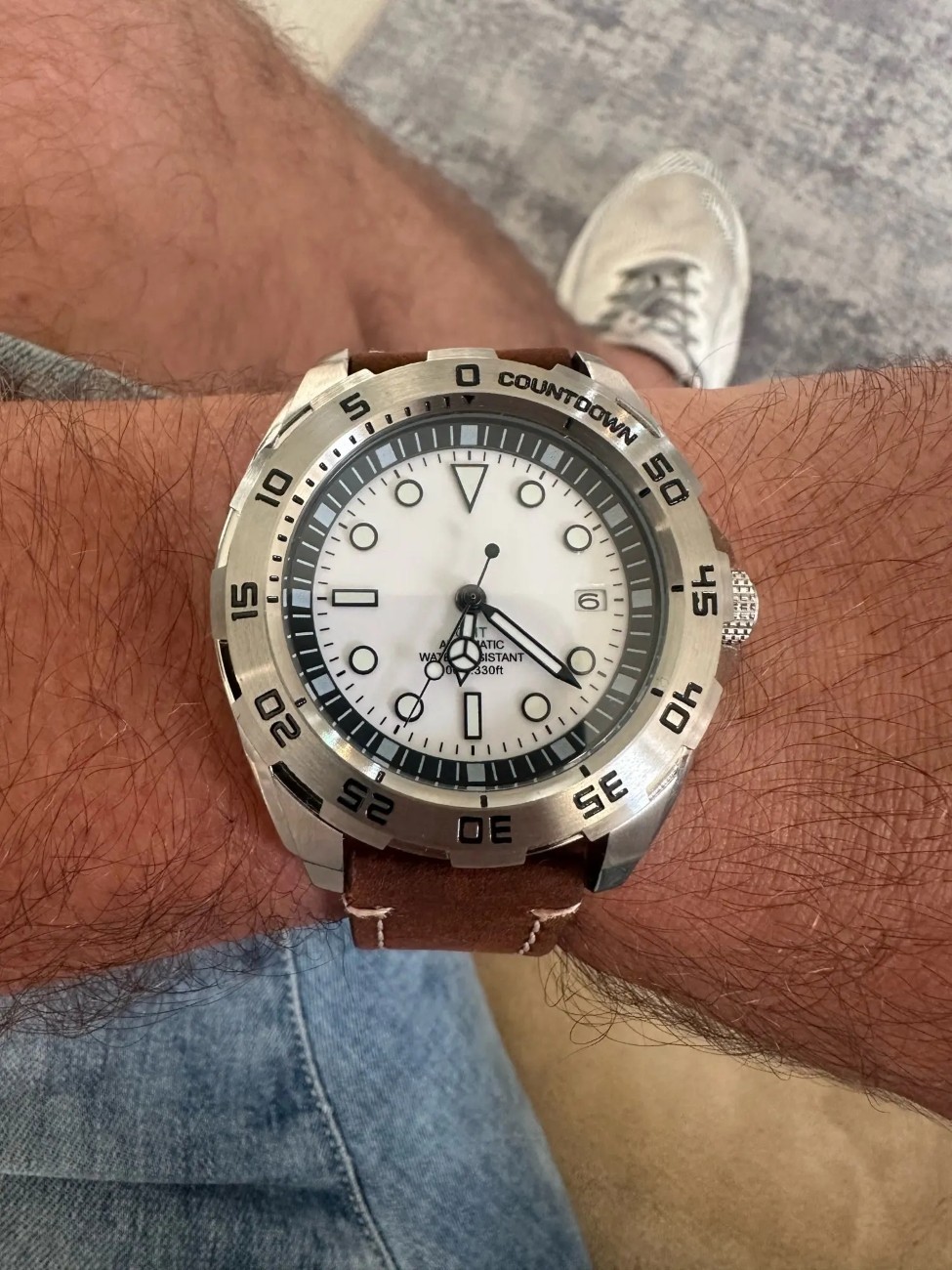 Silver Watch Hands Green Blue Luminous For NH35-34 NH35A NH36 7S36 4R36 Movement