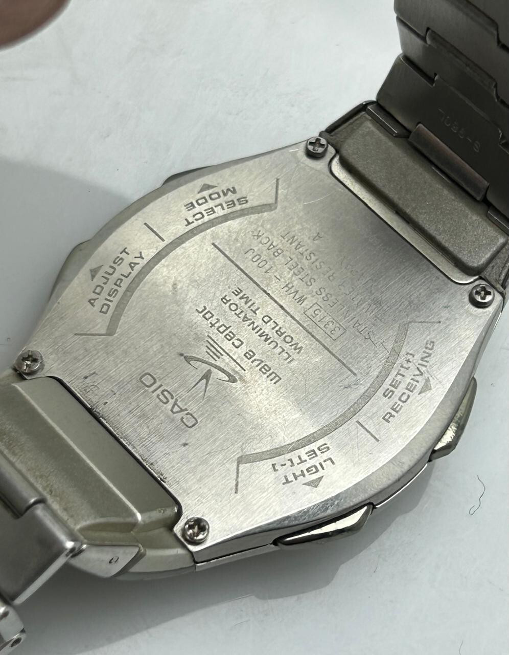 Vintage Casio Wave Ceptor Tough Star Quartz Men’s Wrist Watch(For Parts)