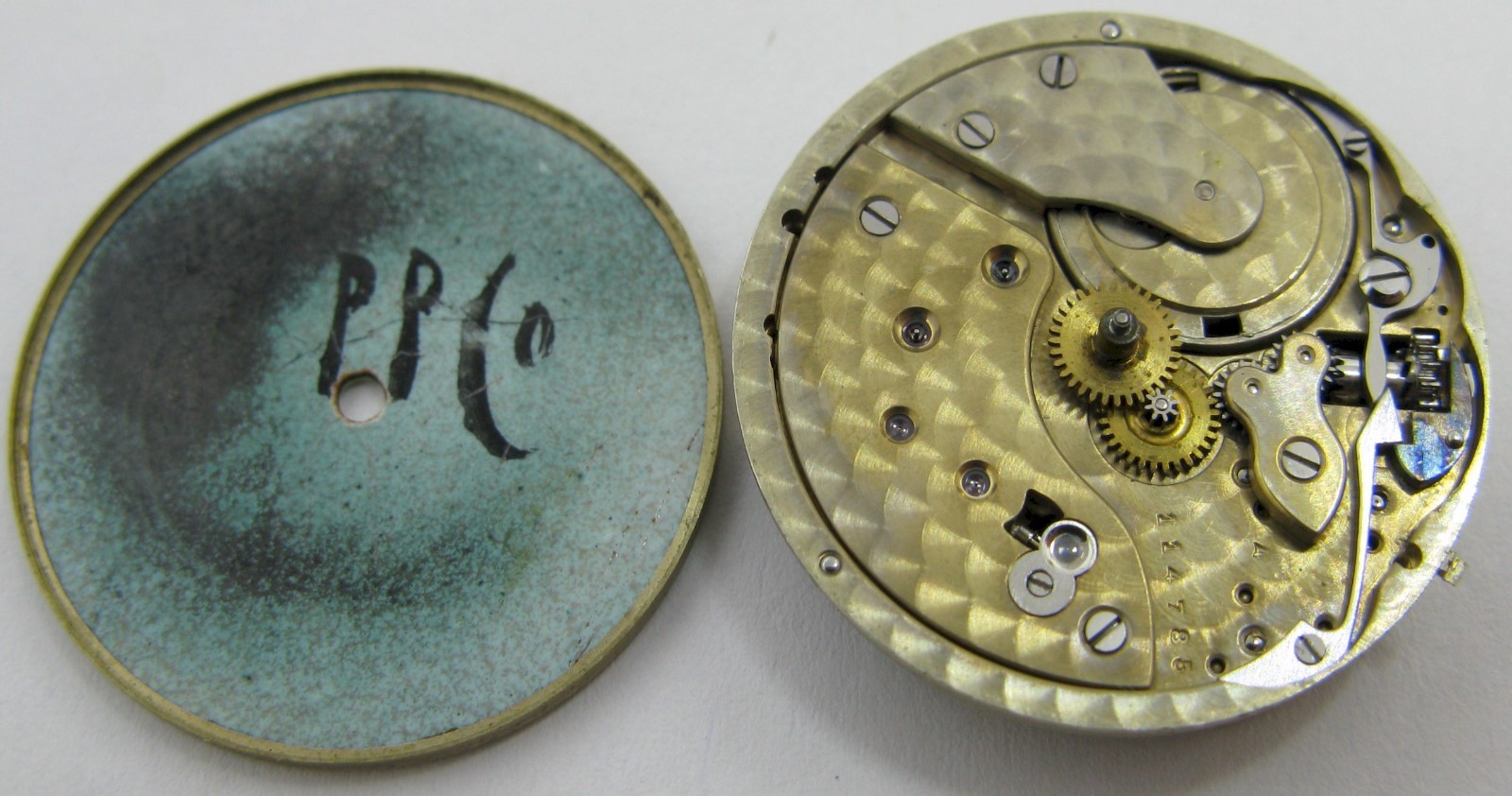 Quality Tiffany Pocket Watch Movement … wolf tooth ratchet wheel …