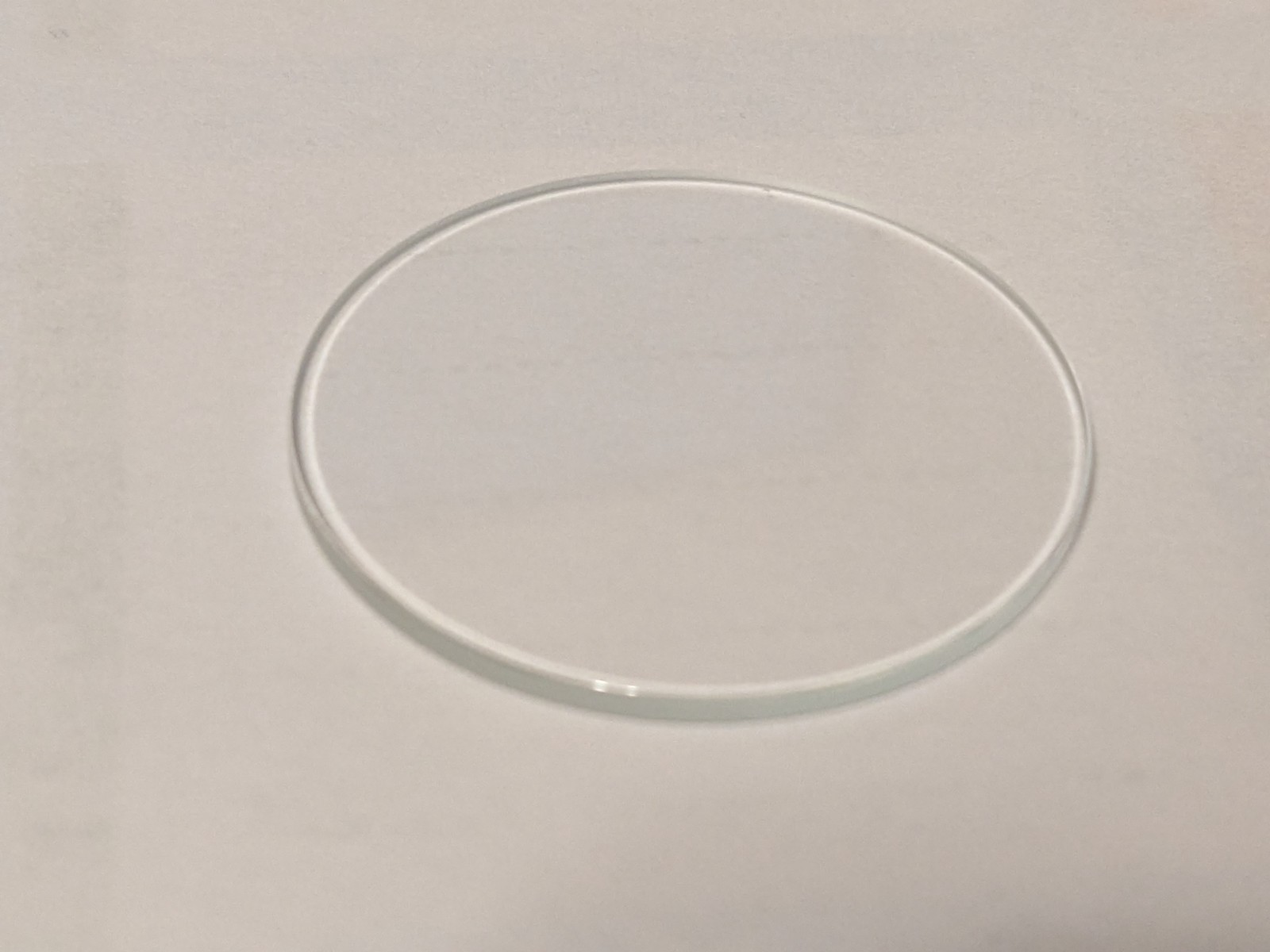 Watch crystal flat round mineral glass diameter 34.0mm x 1.50mm 10 pieces