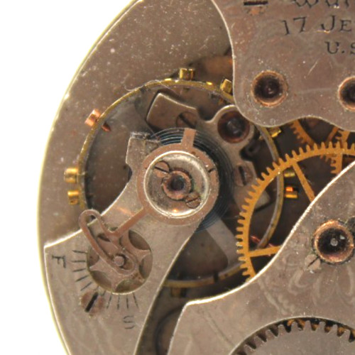1924 WALTHAM POCKET WATCH MOVEMENT 24752887 GRADE: 225 12s 17j (JF3)