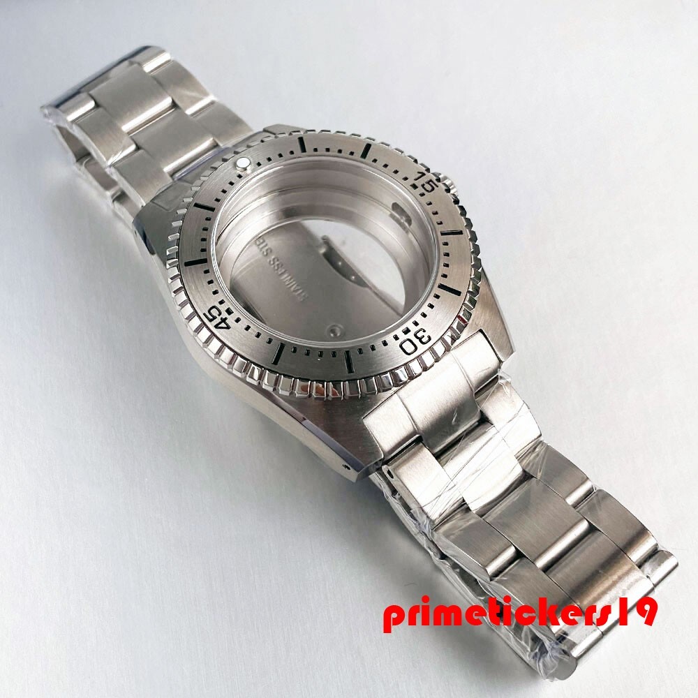 40mm Dive 62mas Style Watch Case+Bracelet Sapphire Fit NH35 NH36 ETA2824 PT5000