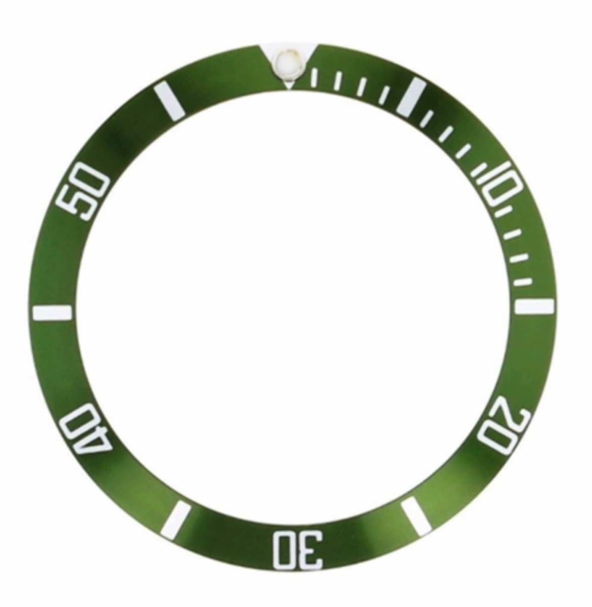 Green Aluminum Replacement Bezel Insert 37.60mm x 30.70mm For Seiko Diver
