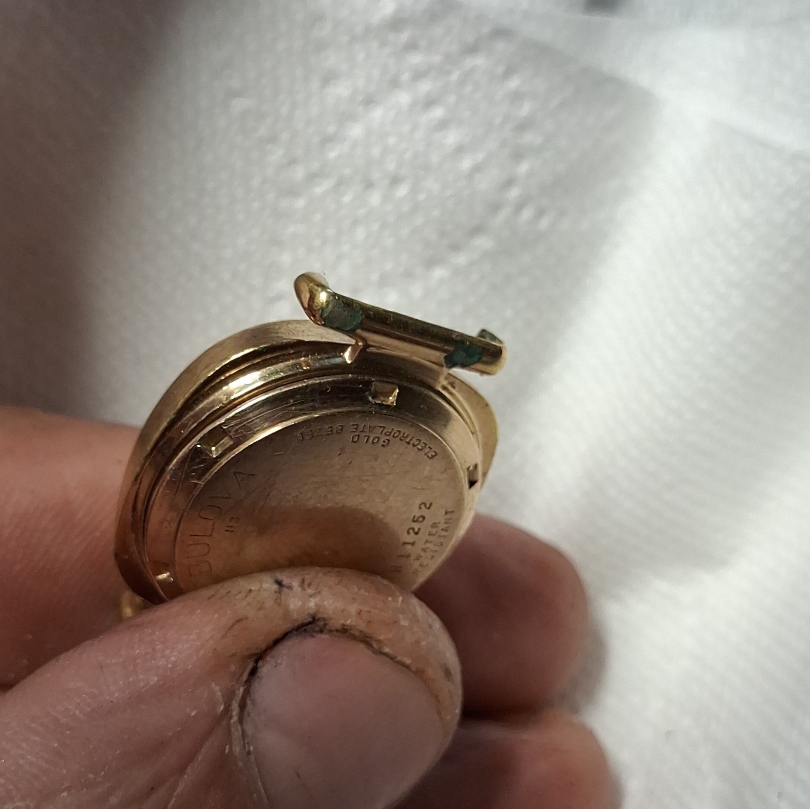 Bulova Gold Case for Bulova Watch Marked 3410, MPN H13252 C400