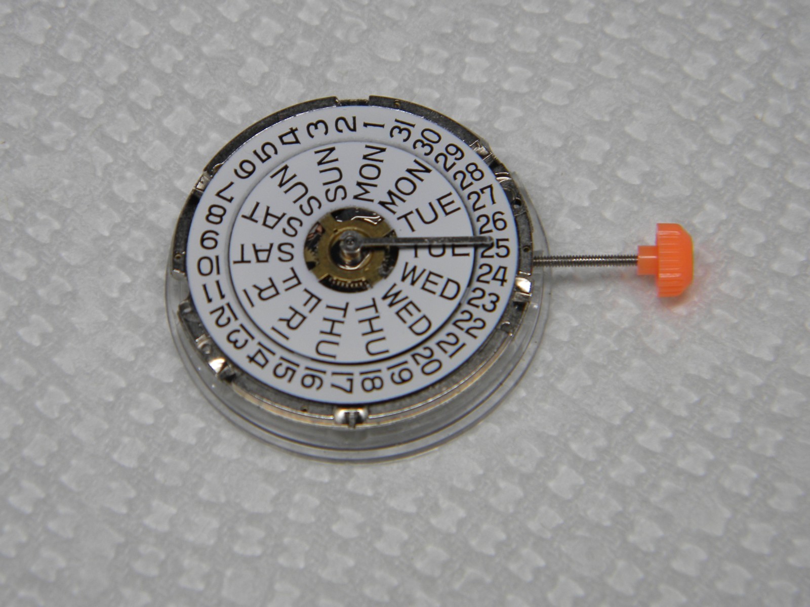 Harley Ronda 377 Quartz NOS Wrist Watch Movement with Day/Date Running for Parts
