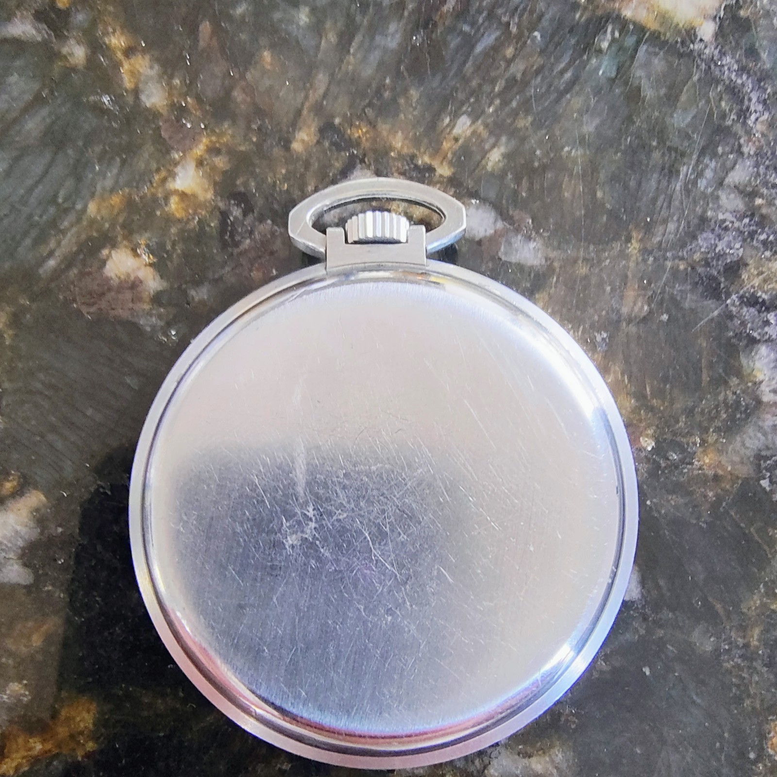 ​Vintage Gotham Mechanical Pocket Watch – Swiss Movement – Running – Patina Dial