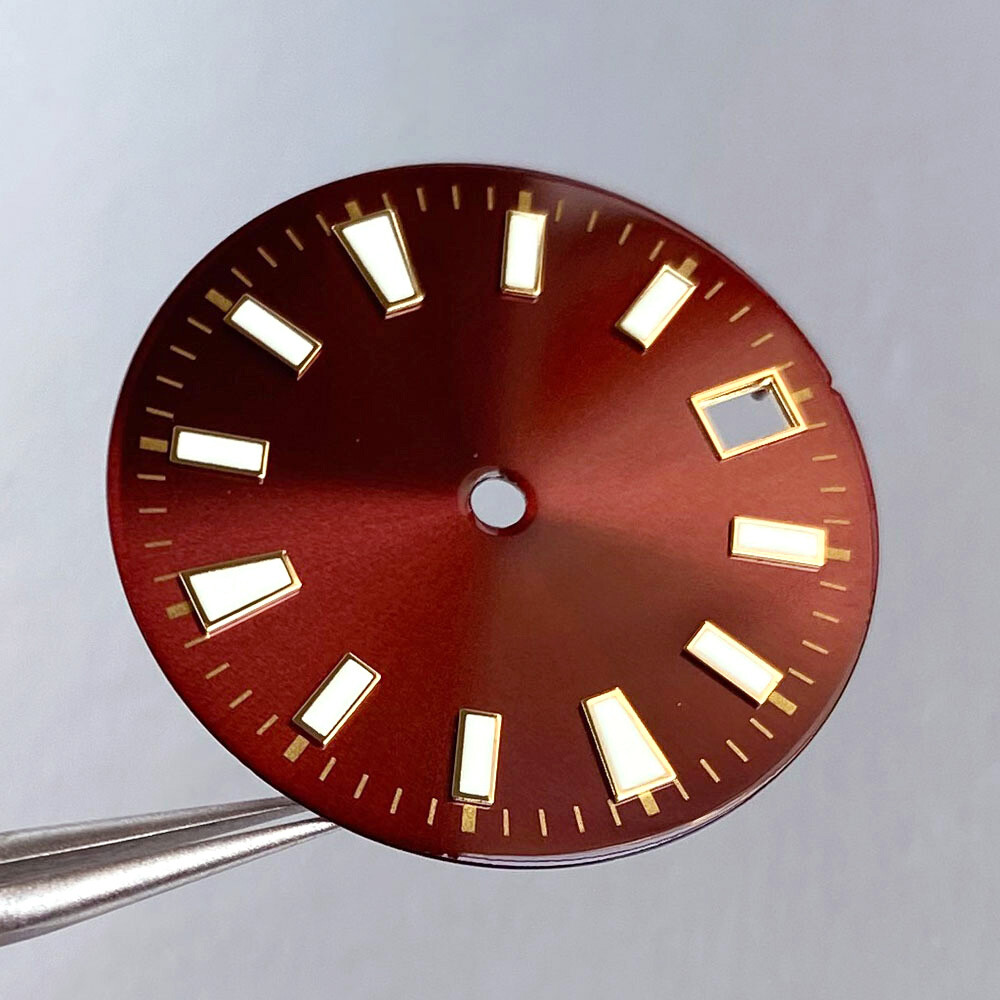 29mm Watch Dial Face Luminous Fit NH35 NH35A NH36A Sunburst Green Black Blue