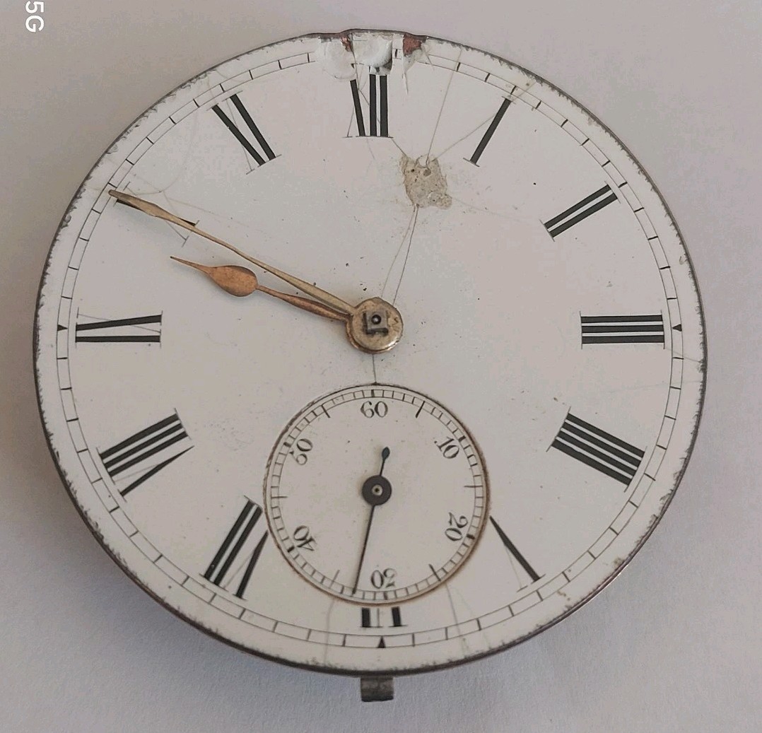 Vintage Mechanical Pocket Watch Movement (Balance Is Okay)