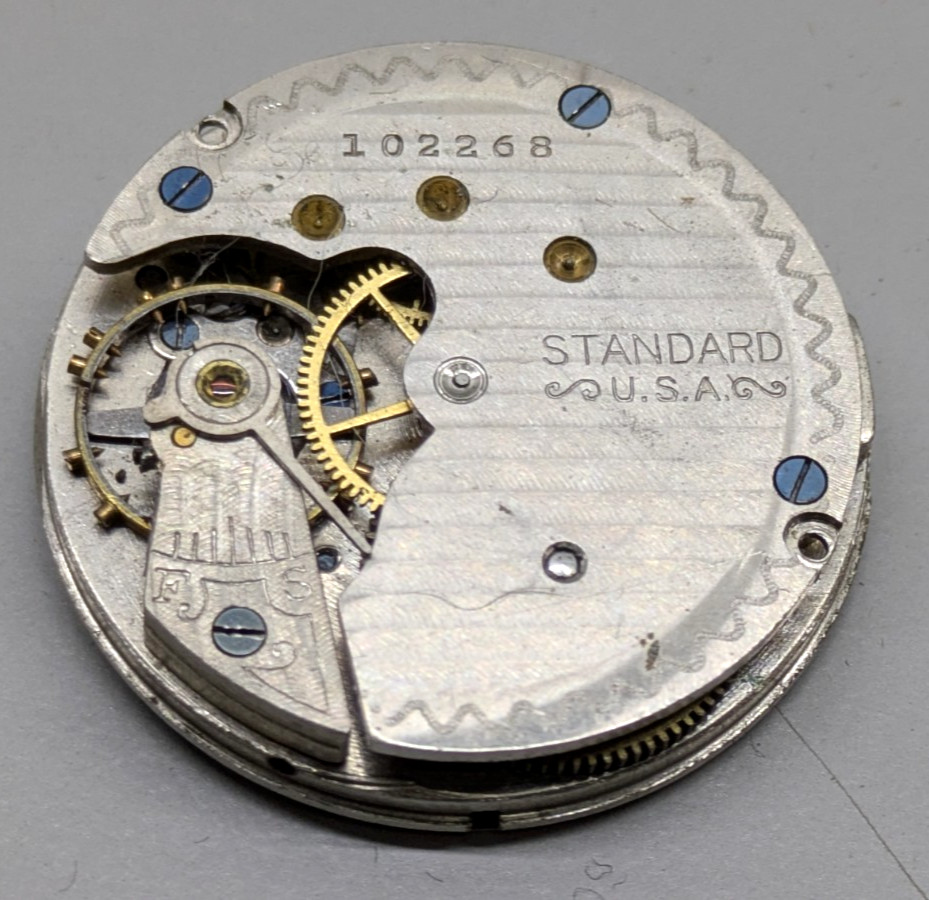 ☑️NEW YORK STANDARD USA WATCH COMPANY 102268 GRADE Excelsior Chronogrph Est 1912