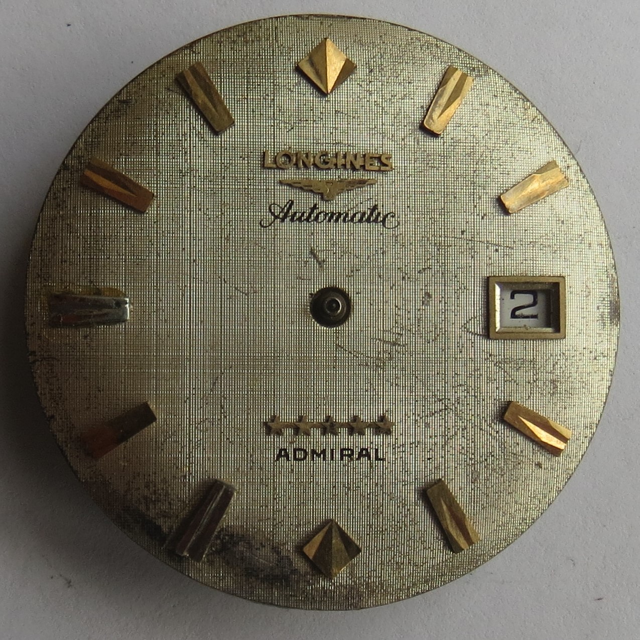 Longines Admiral automatic date mens wristwatch movement & dial cal. 506
