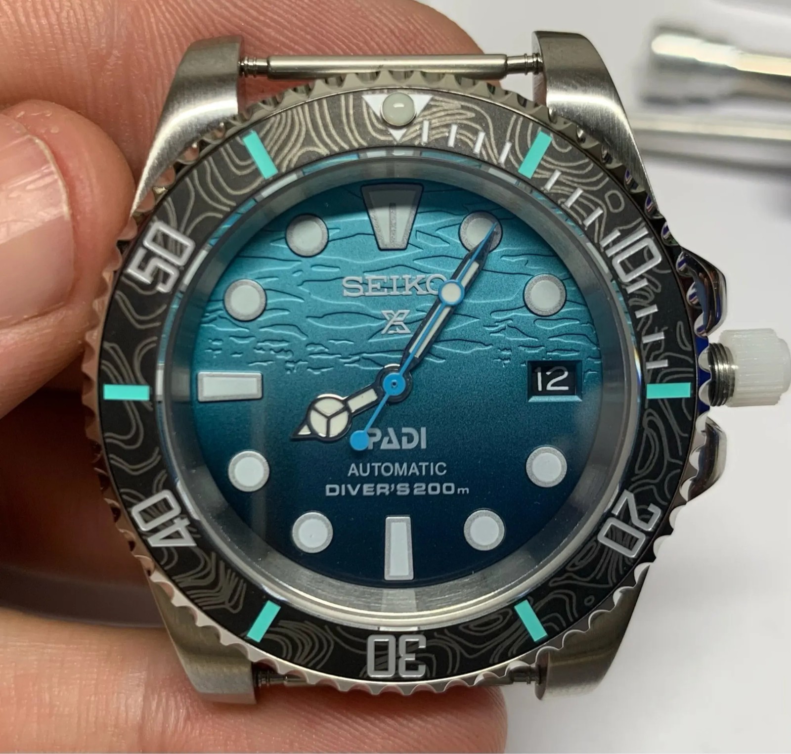 Watch Hands For NH35 NH36 4R 7S Green Luminous Silver Hand Set Watch Parts