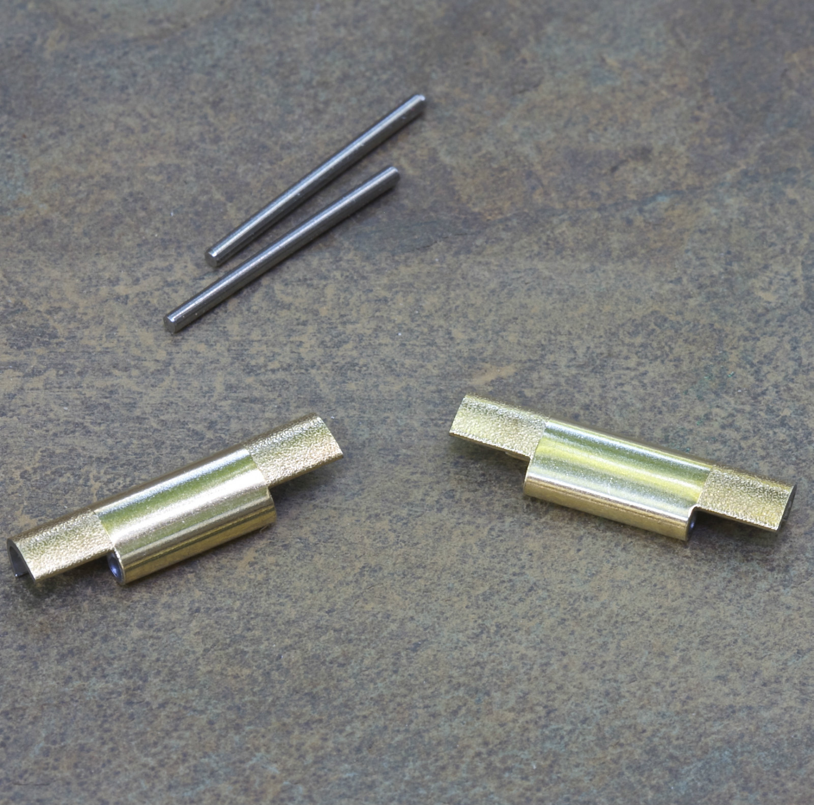 NSA band gold-plated NOS end pieces 10mm center 18mm 19mm 20mm 22mm or 24mm ends