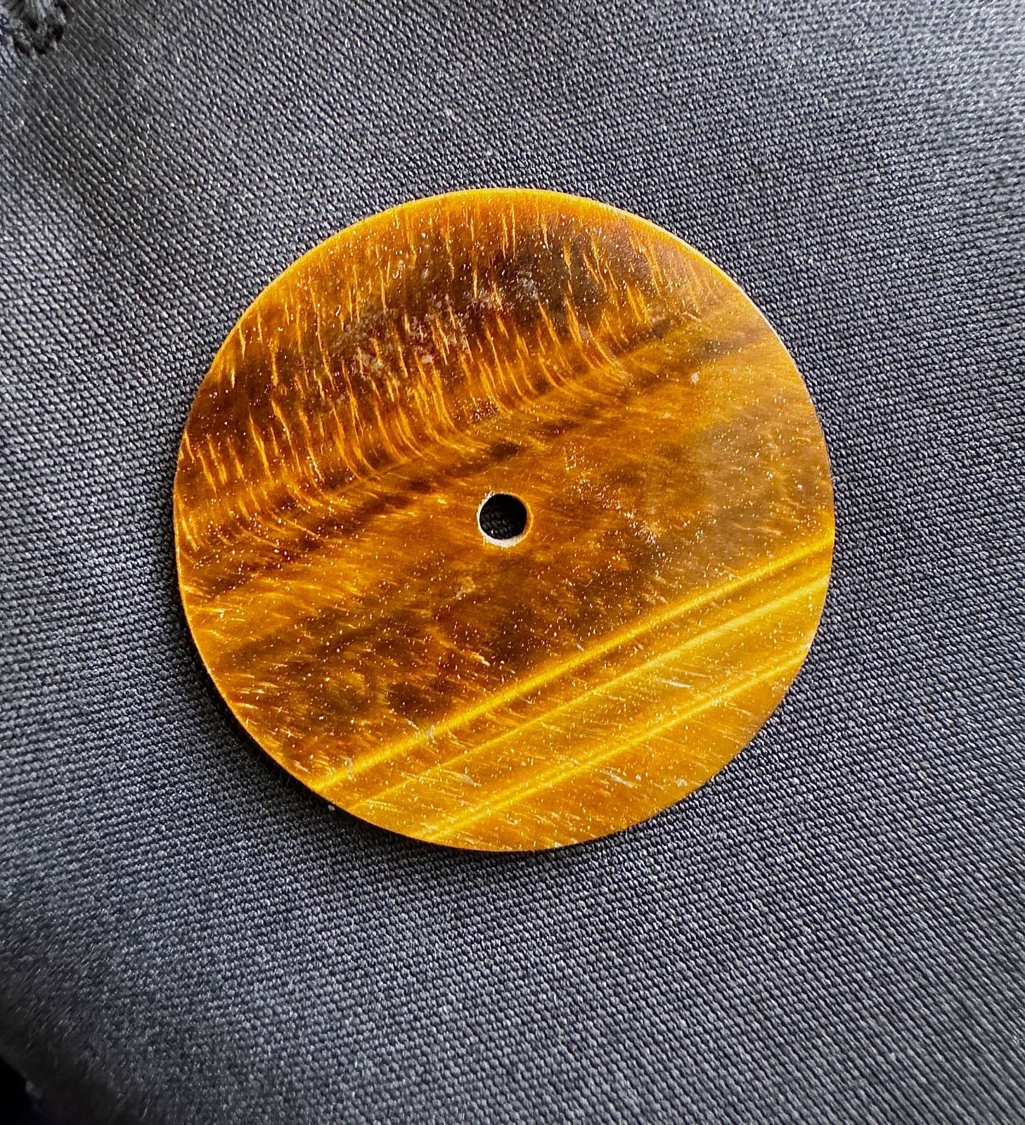tiger eye Watch Dial Blank Handmade Dial for 31.5 mm-1.5 mm GMC-238