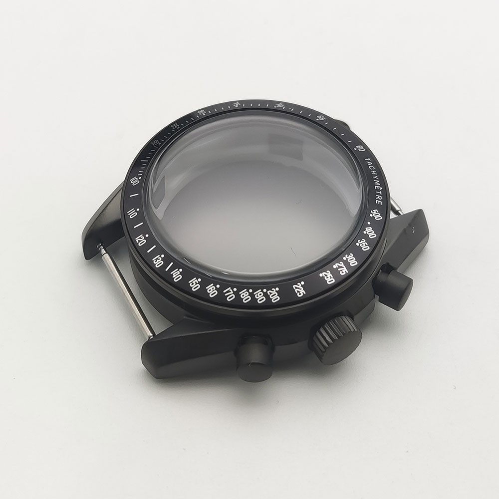 40mm Stainless steel Watch Case Set Multi-functional Timing for VK63 Movement