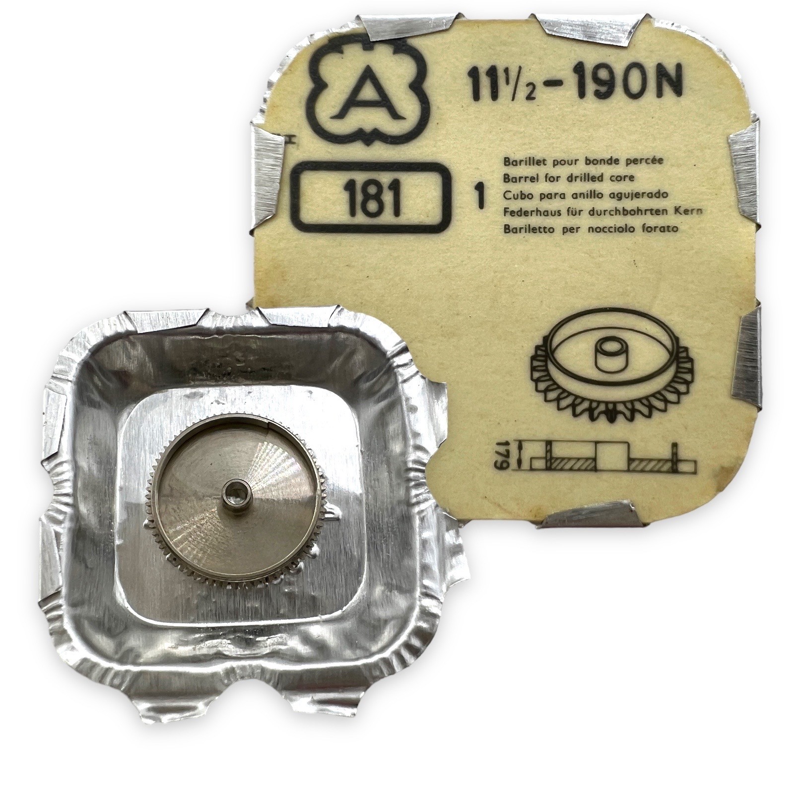 Arogno 190N MAINSPRING BARREL BestFit 181 NOS Fits Multiple, Read List!