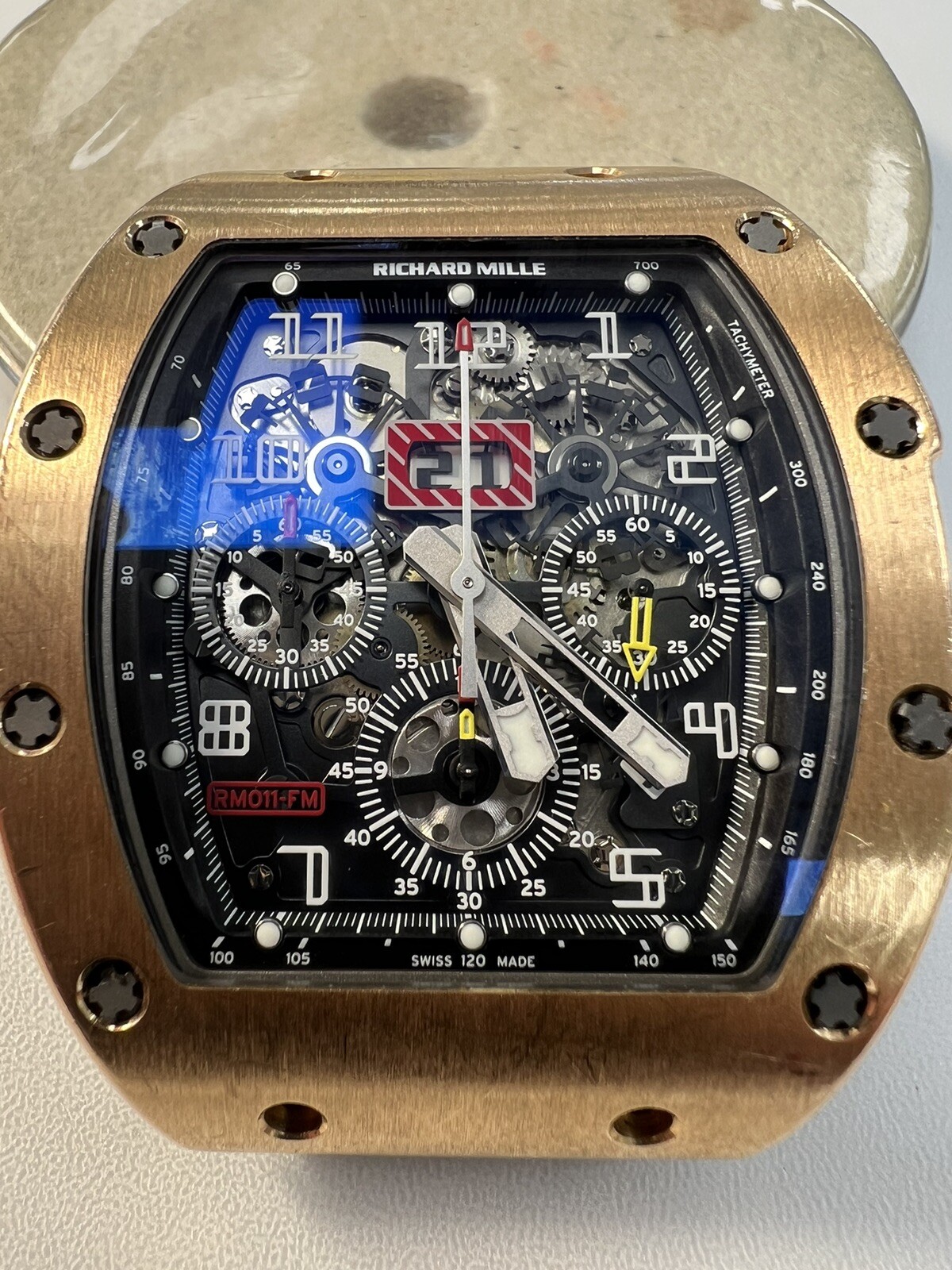 Replacement Glass Dial Fits Richard Mille RM011-FM