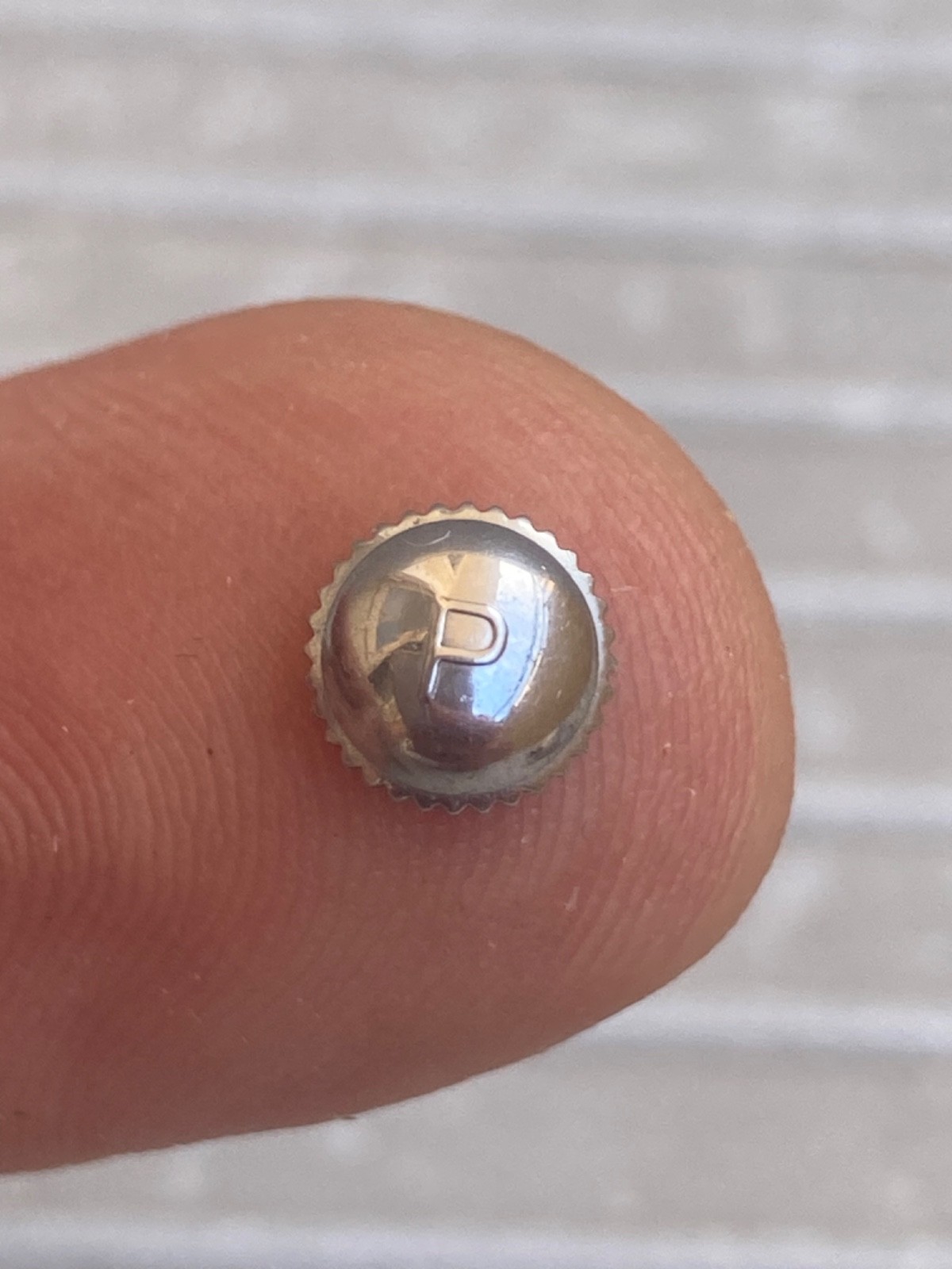 Philip Watch Caribbean 1000 Screw Down Crown Approx 7mm First Logo VERY RARE