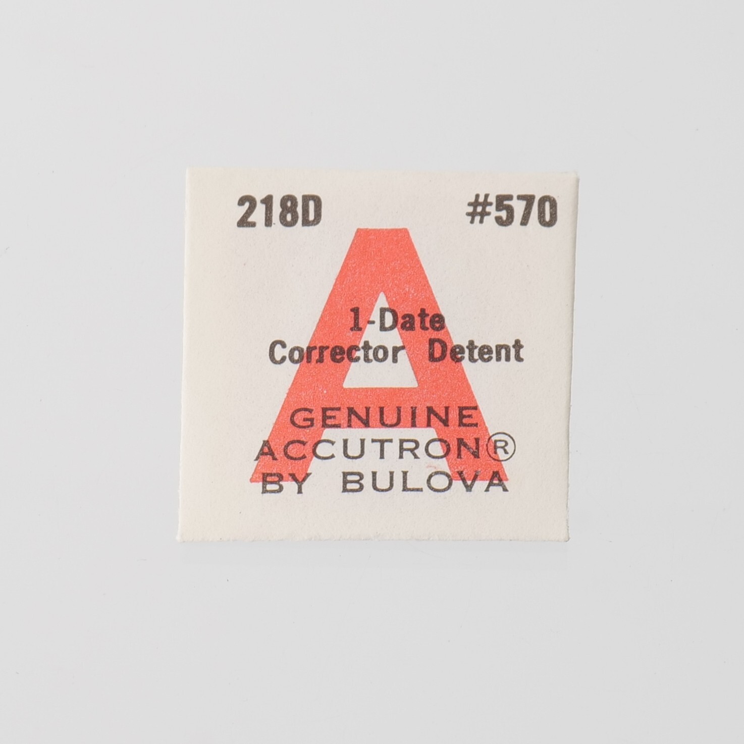 NOS Bulova Accutron 218D Date Corrector Detent Watch Part #570 Watchmaker (C5D4)