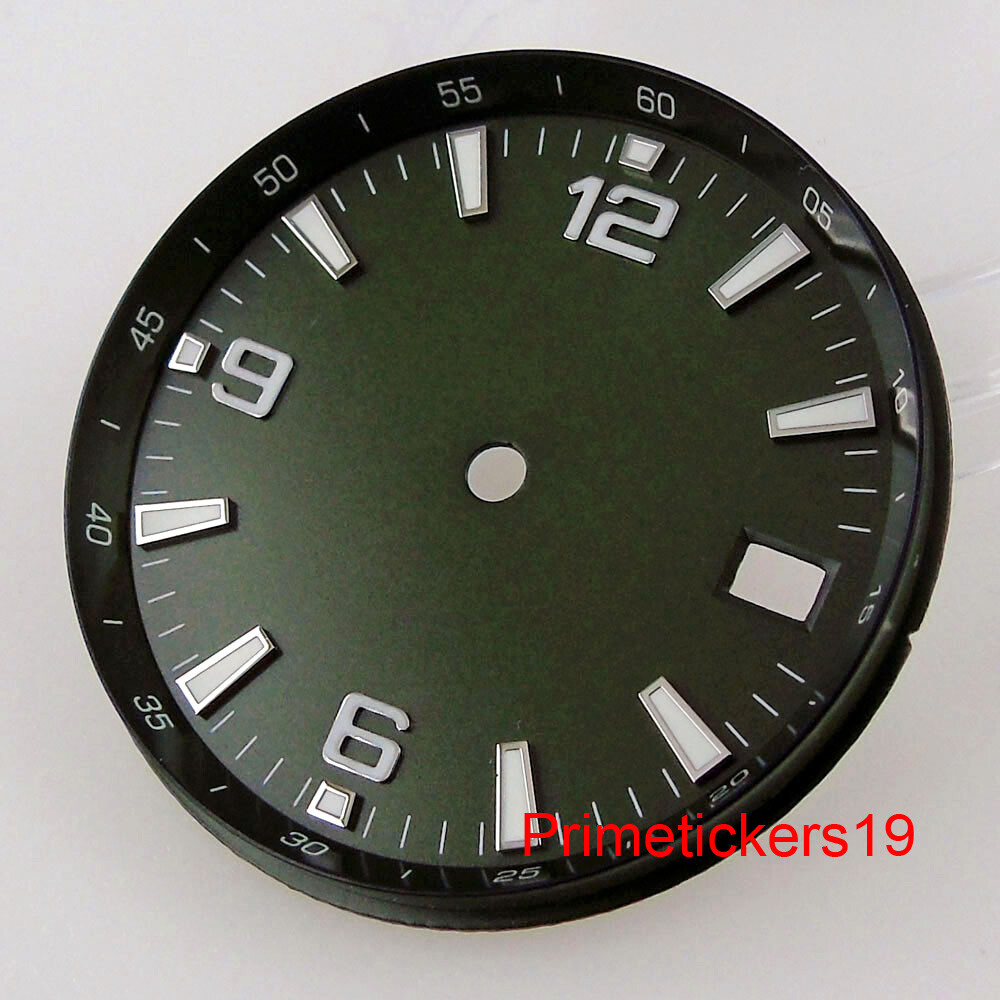 31mm*2.8mm Sterile Watch Dial Face Date Window Spare Part Fit NH35 NH36 Movement