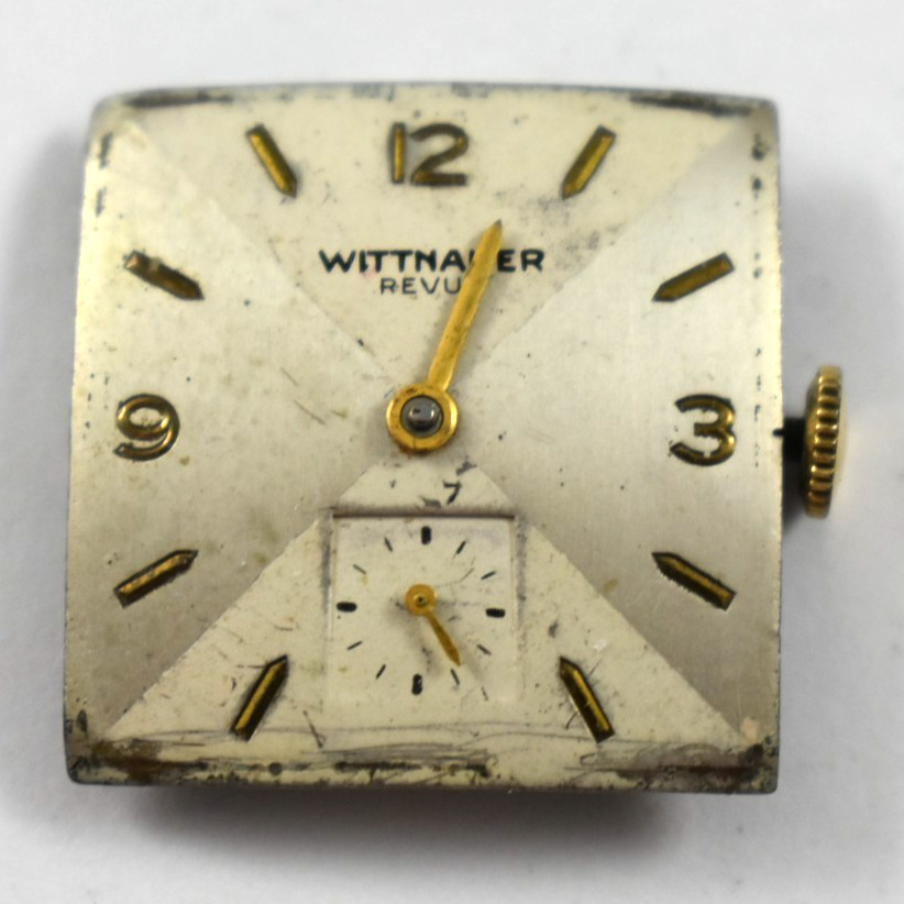 Vintage Wittnauer Revue 76 17J Mechanic Wrist Watch Movement lot.wo