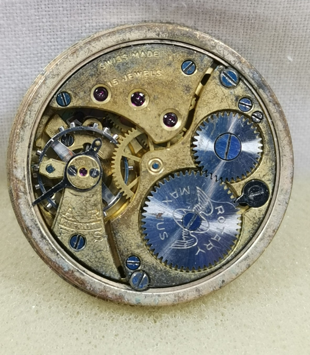 Rotary Maximus 15J Cal. Rotary Swiss Wristwatch Movement Repair/Parts