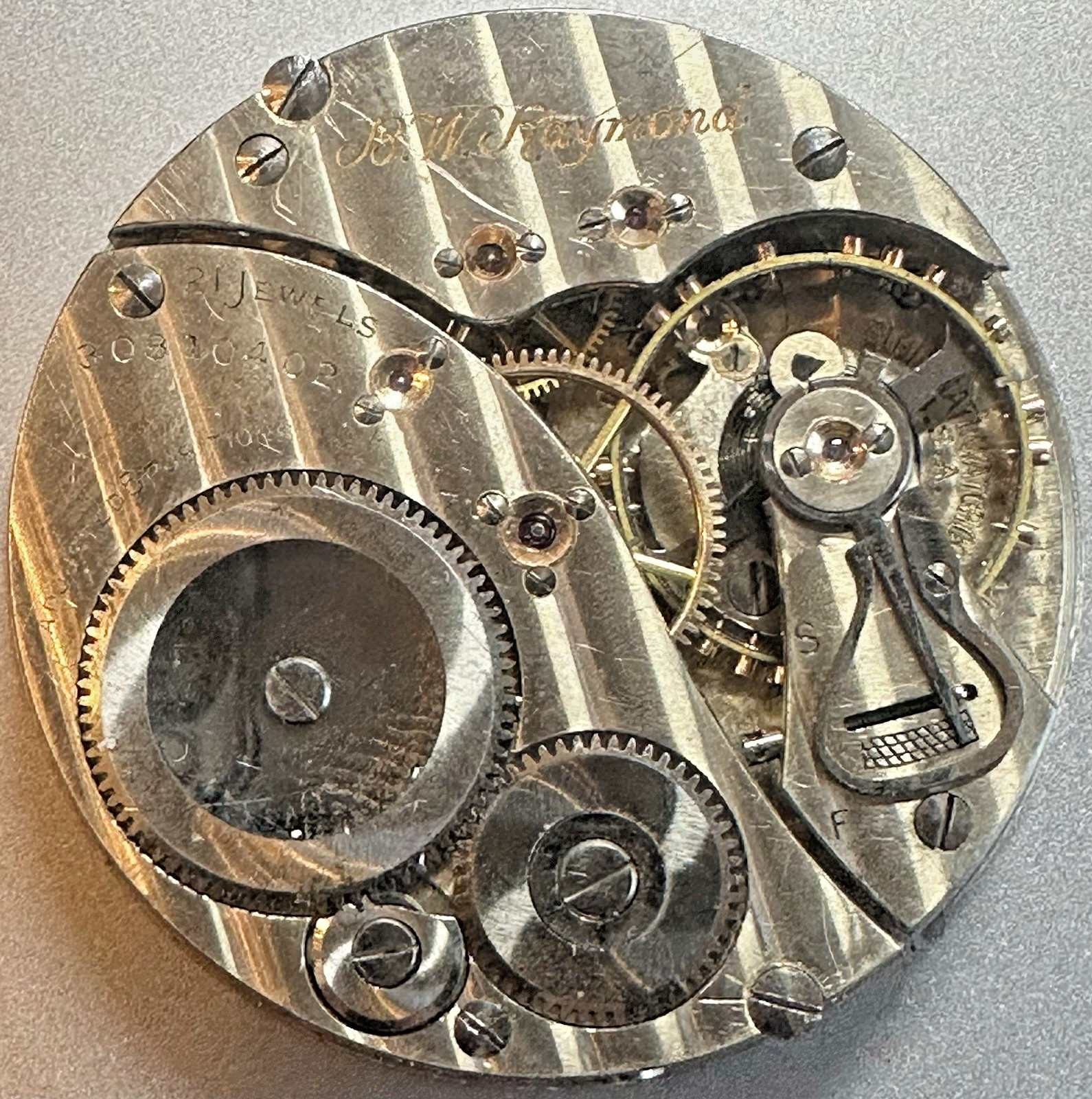 * 1928 16S ELGIN B W Raymond 478 M. 15 21J 5 Adj RR Movement BALL Reg. T97