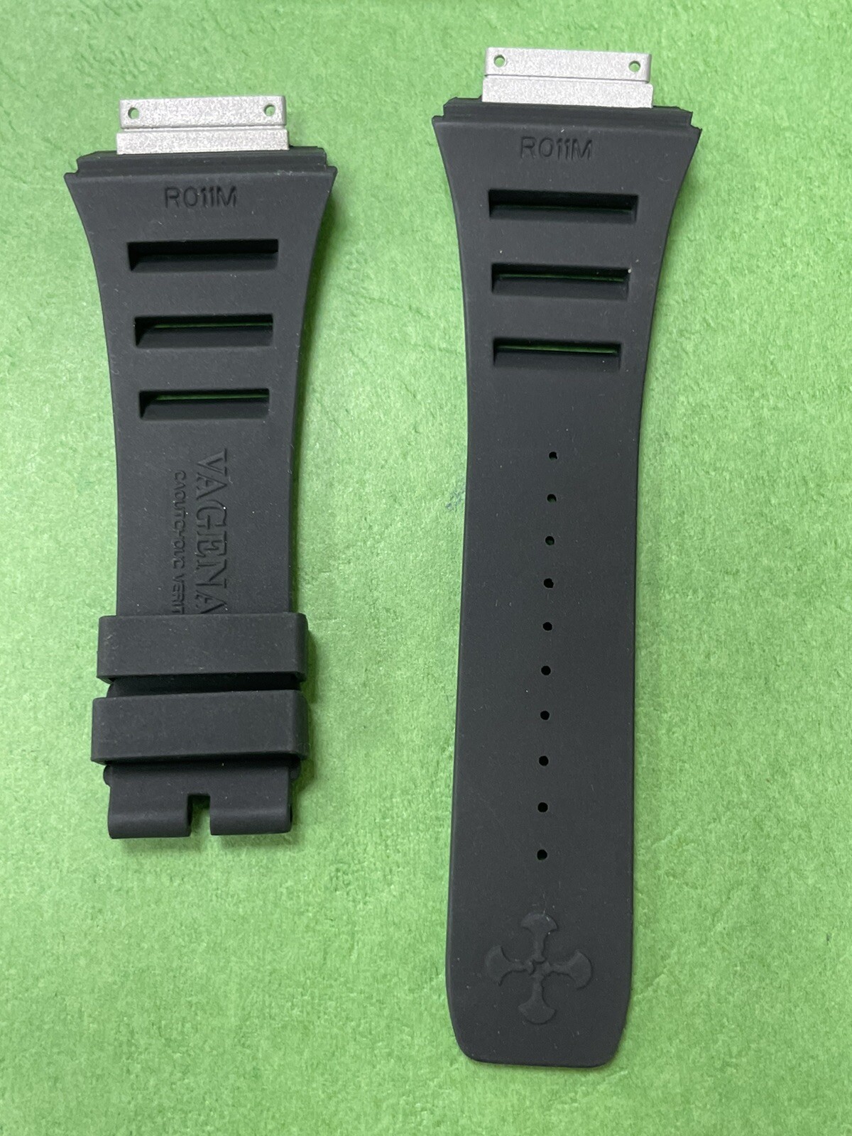 Authentic Vagenari Rubber Strap for Richard Mille RM011M Red Black Hkl150