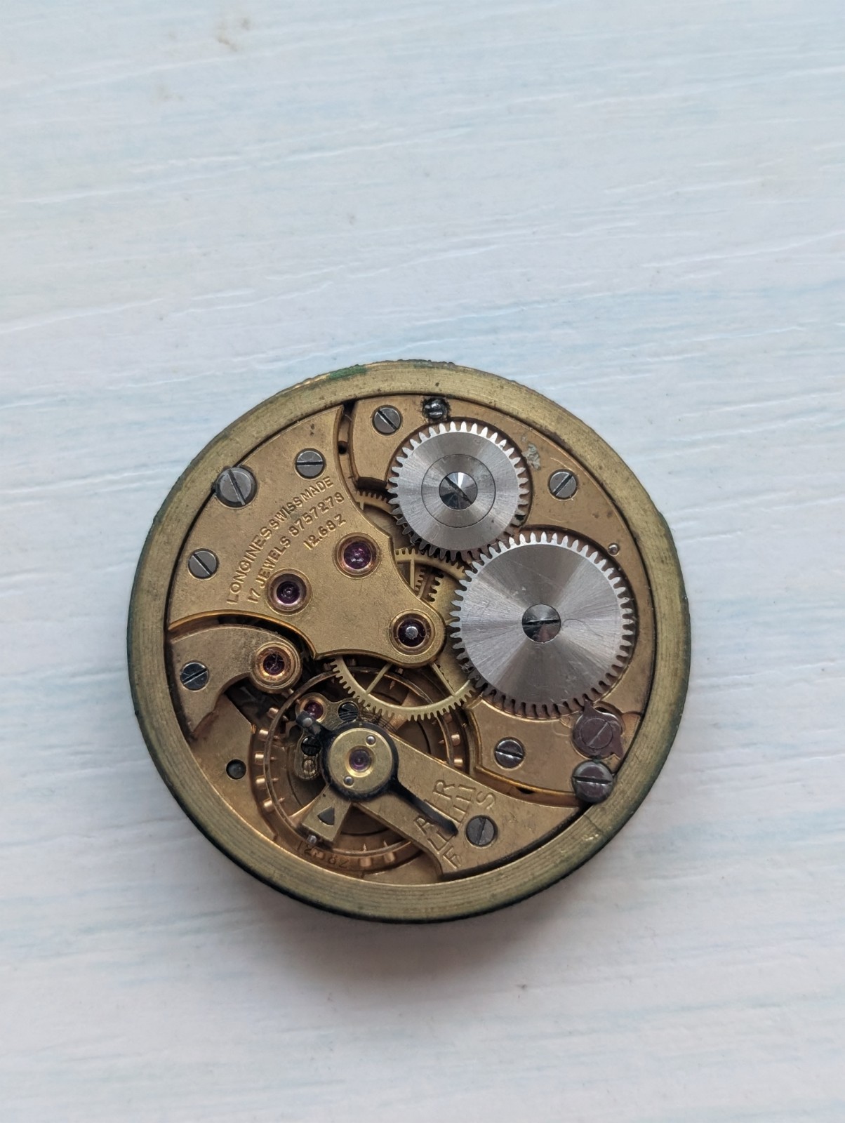 Vintage Longines 12.68Z Mechanical Watch Movement (Spares/Repairs/Good Balance)