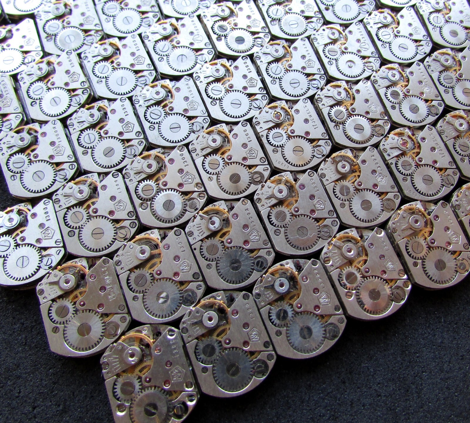 Lot 37 extra small watch movements LUCH caliber 1300 Steampunk Art or repair