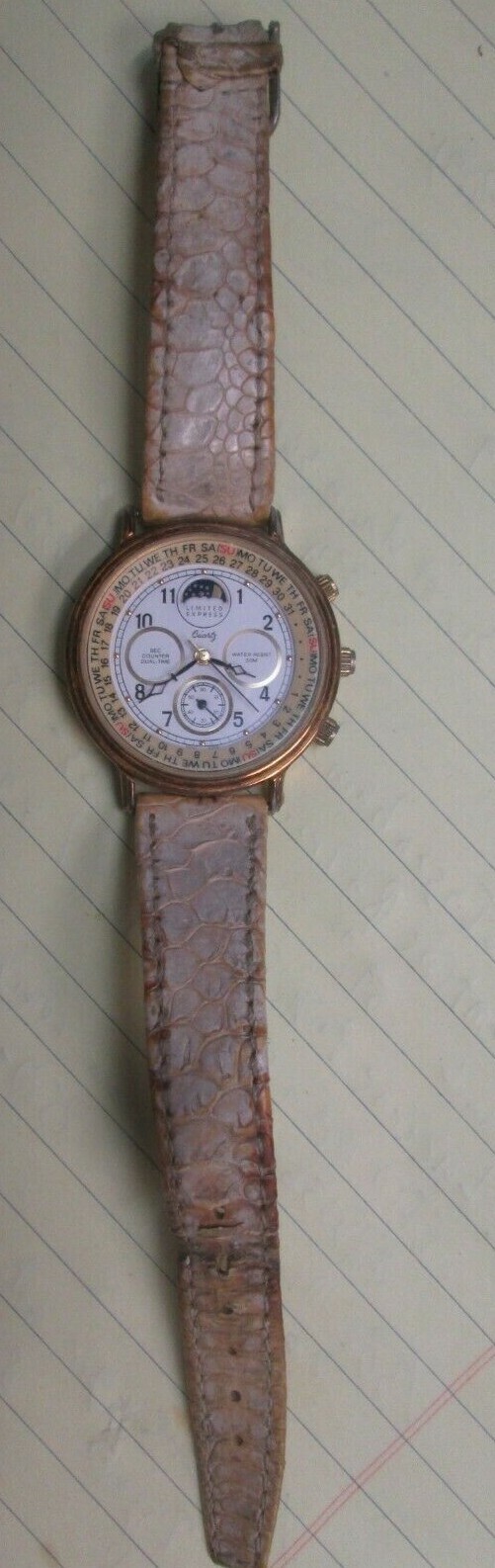 SWEET LIMITED EXPRESS # 7048 CALENDAR QUARTZ WATCH COLLECTOR’S ESTATE # 41