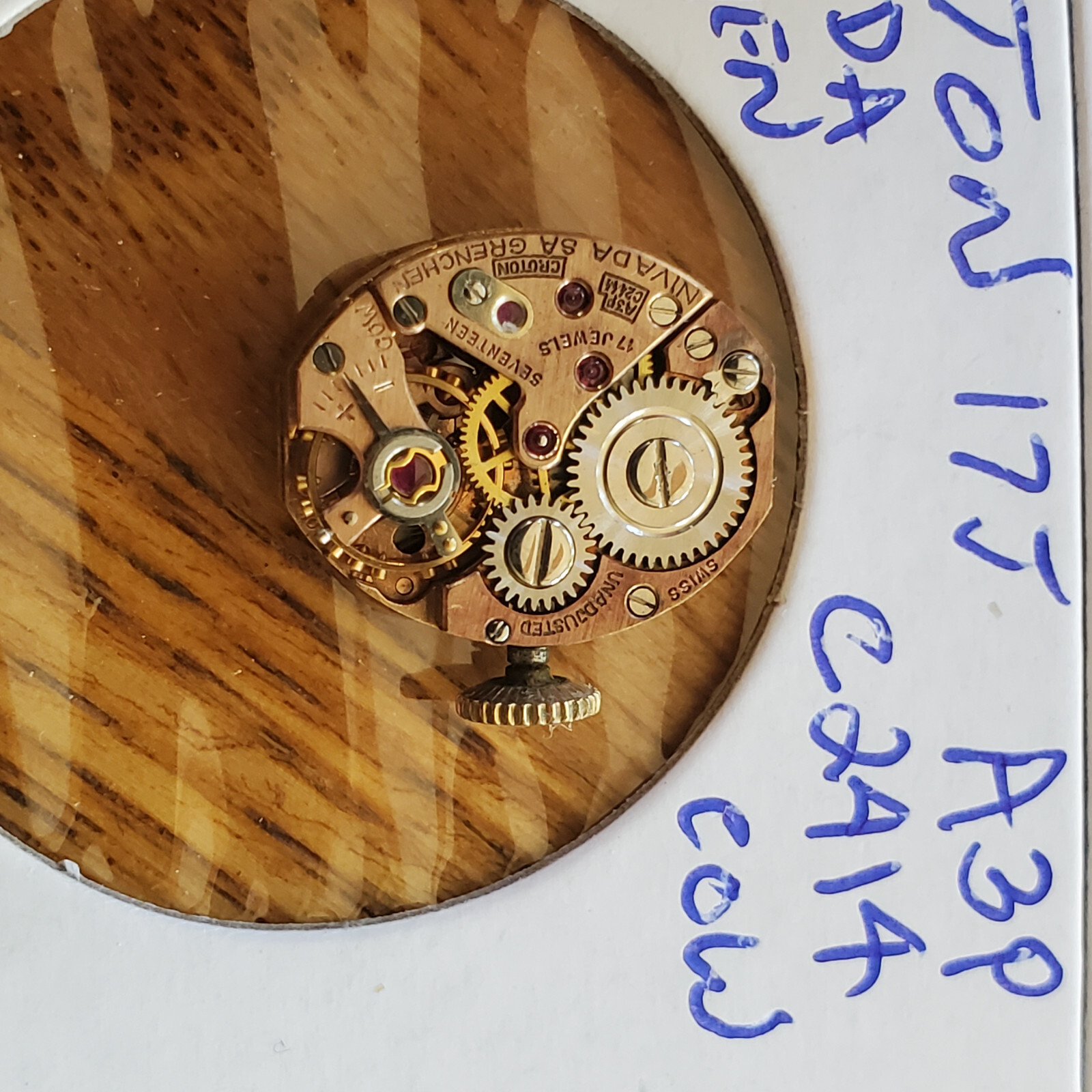 LADIES CROTON 17J A3P C2414 COW WATCH MOVEMENT #441