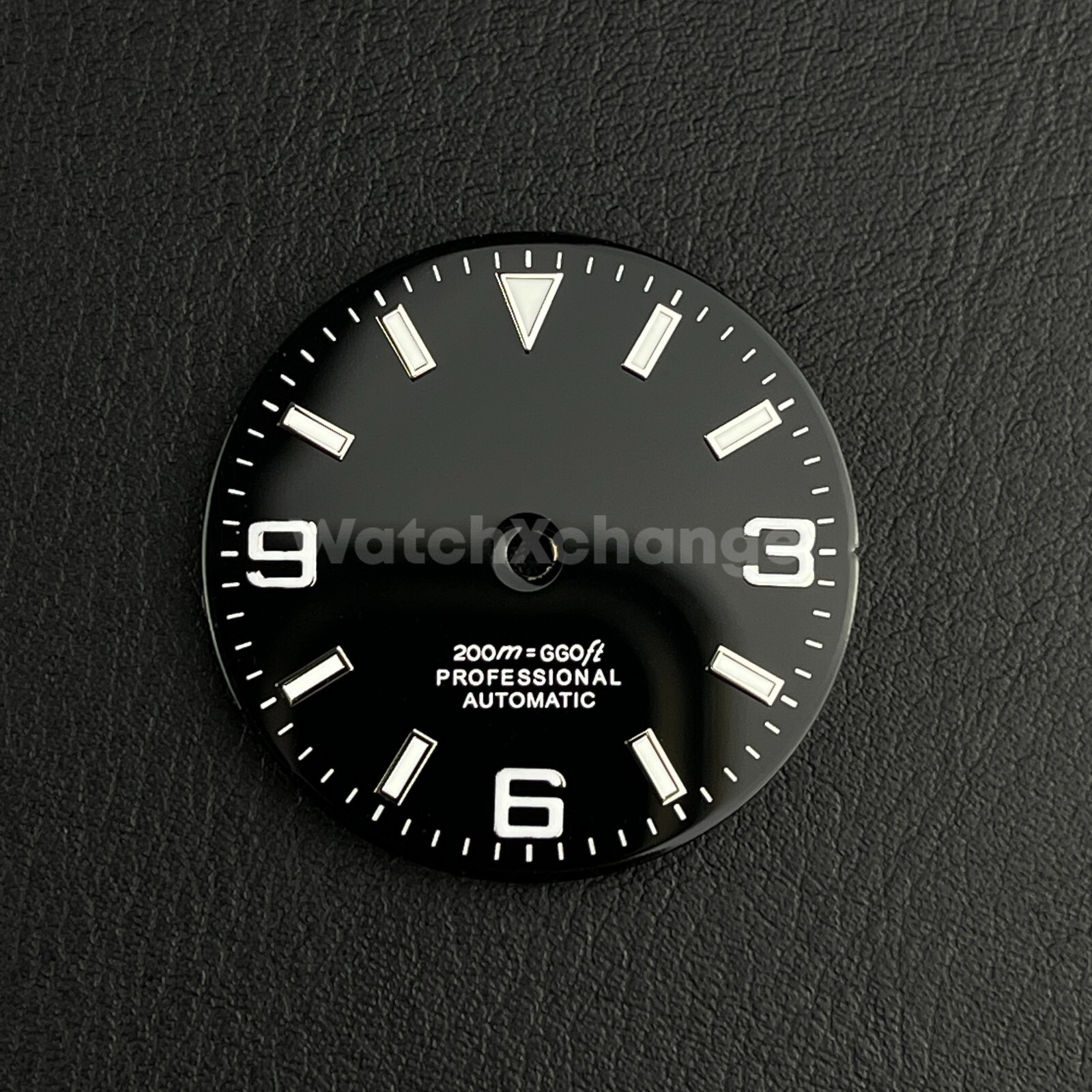 29mm Black & Silver Watch Dial for SEIKO NH35 NH36 Watch Movement Parts