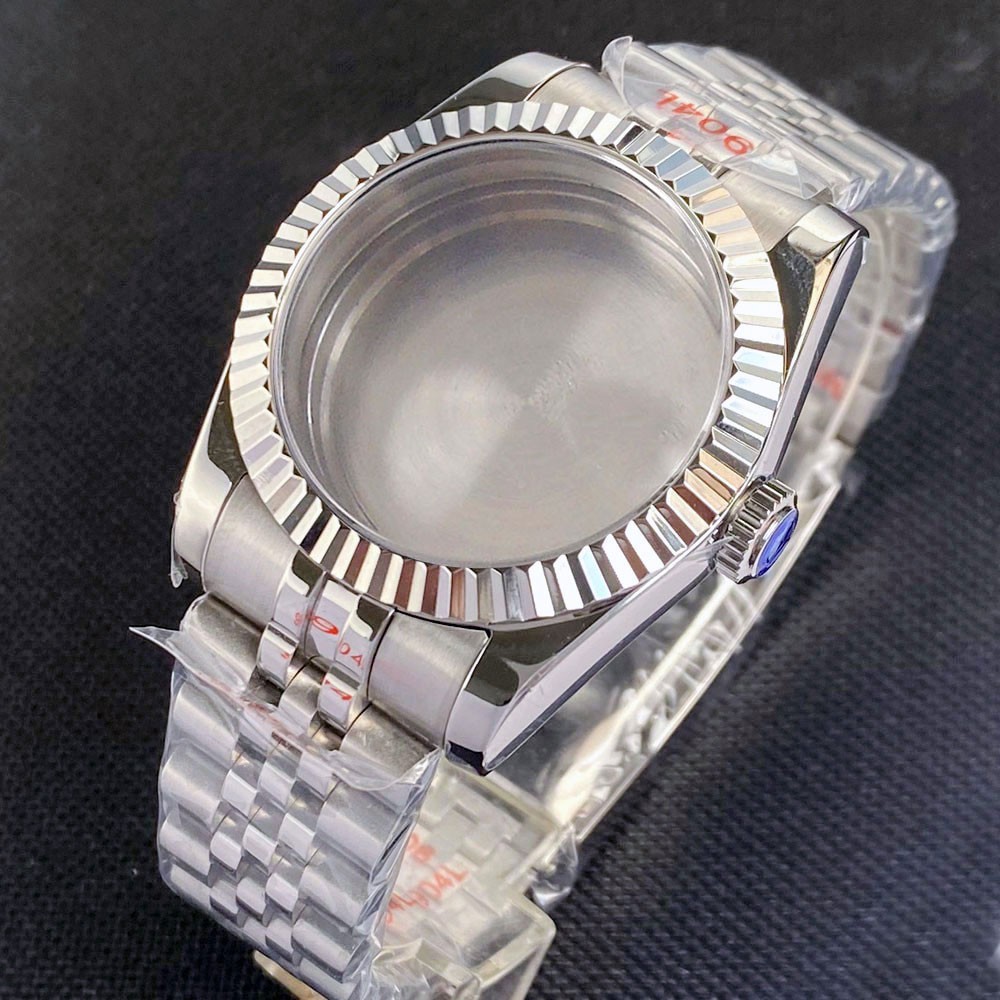 Fluted 36MM 39MM Sapphire Glass Watch Case Fit NH34A NH35A NH36 ETA 2824 PT5000