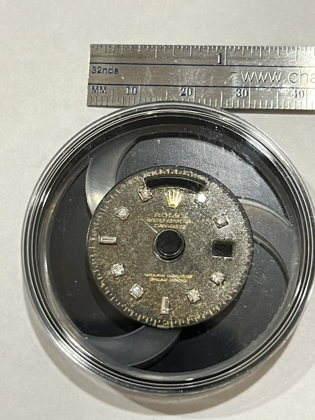 Rolex Day Date 40mm Watch Unique Patina Dial For Model 228235 Real Diamond