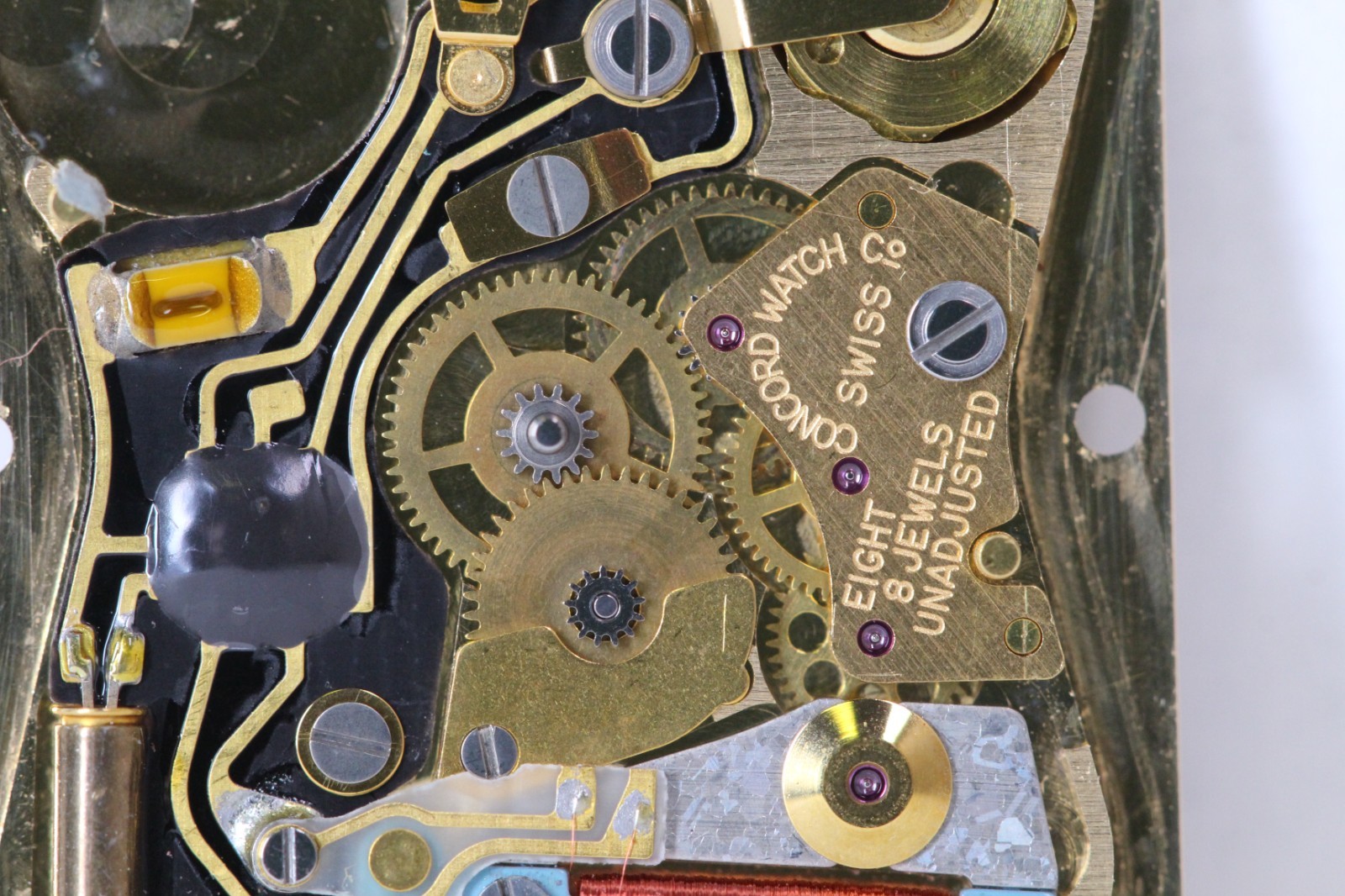 Concord Dilirium Watch ETA ESA Movement 999.361 Stator and Step Motor Assembly