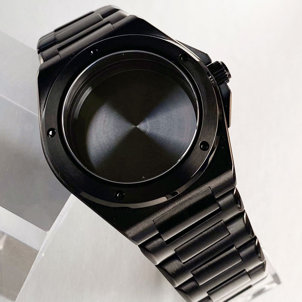 Ingenieur NH35A Watch Case 40mm Black PVD for NH36 PT5000 ETA2824 20BAR Sapphire