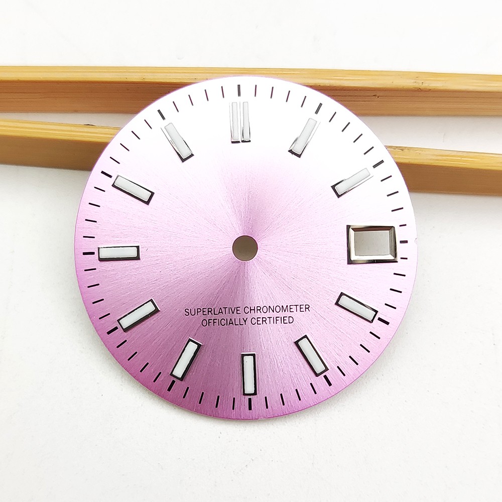 28.5MM Watch Dial Luminous Watch Accessories For NH35 4R Movement