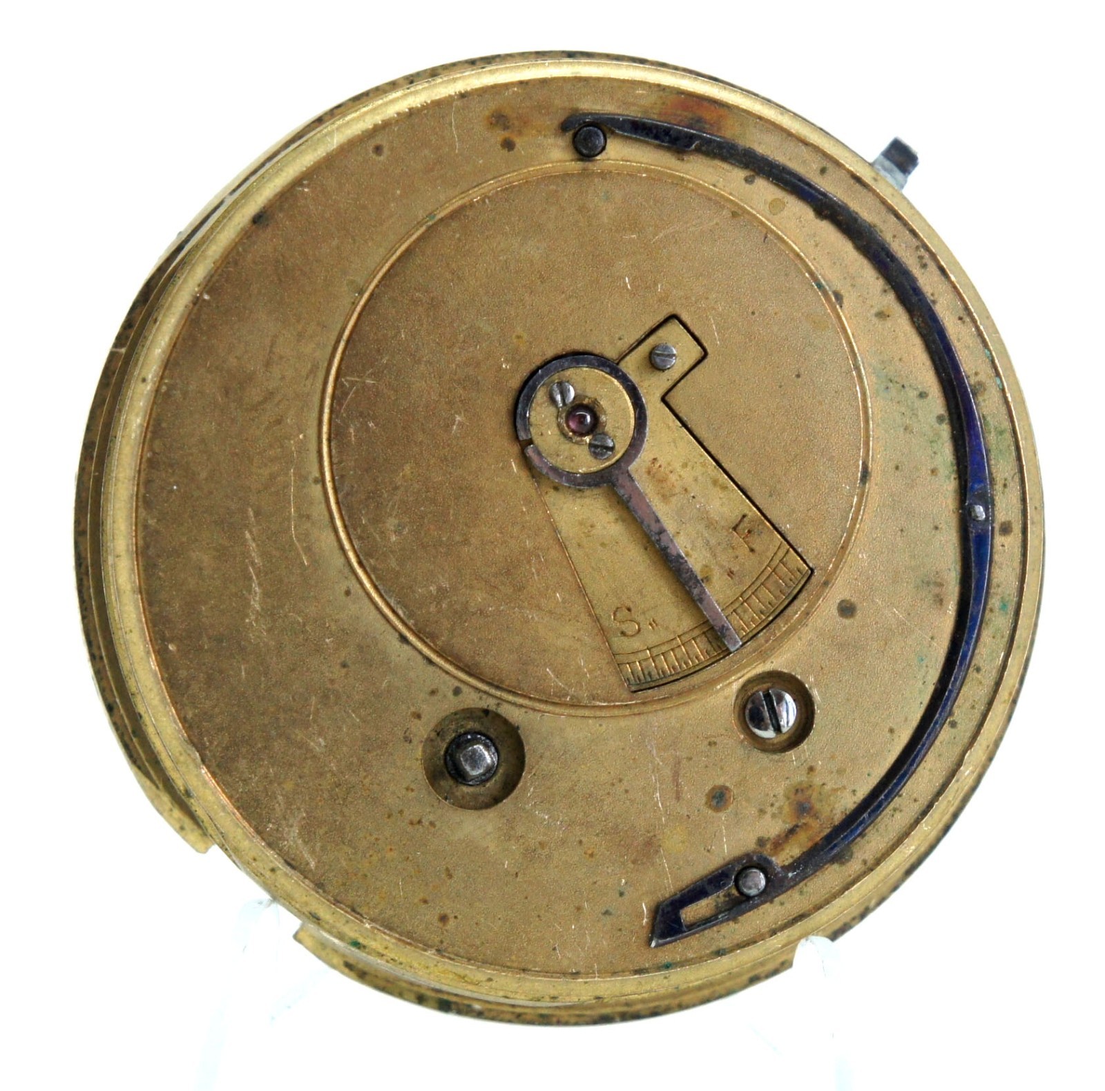 English Fusee Pocket Watch C.G. Iliffe Barrow-in-Furness Movement 46.5 mm READ