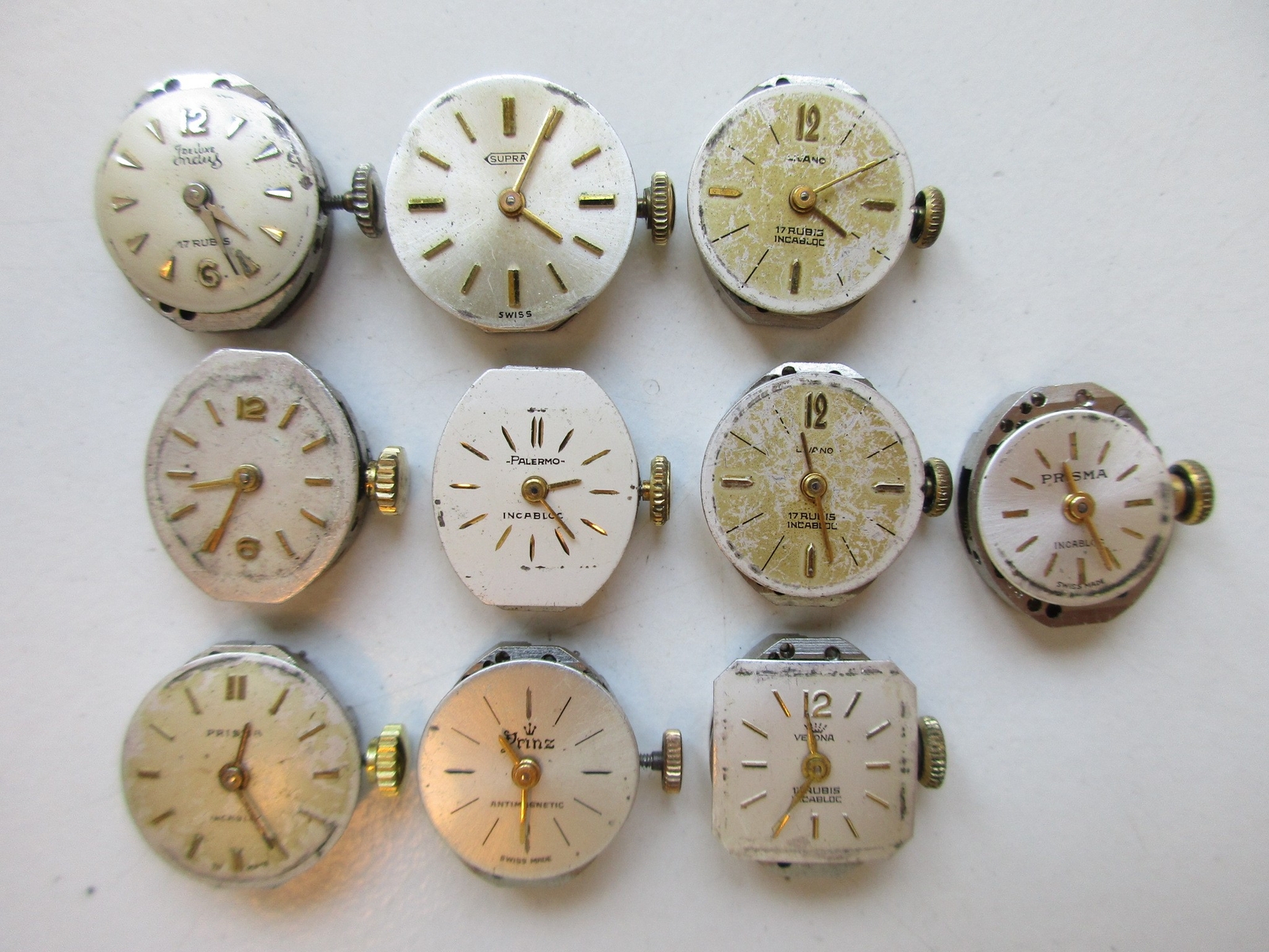 AS A. Schild cal. 1012 Swiss vintage watch movements (10 pcs) – running