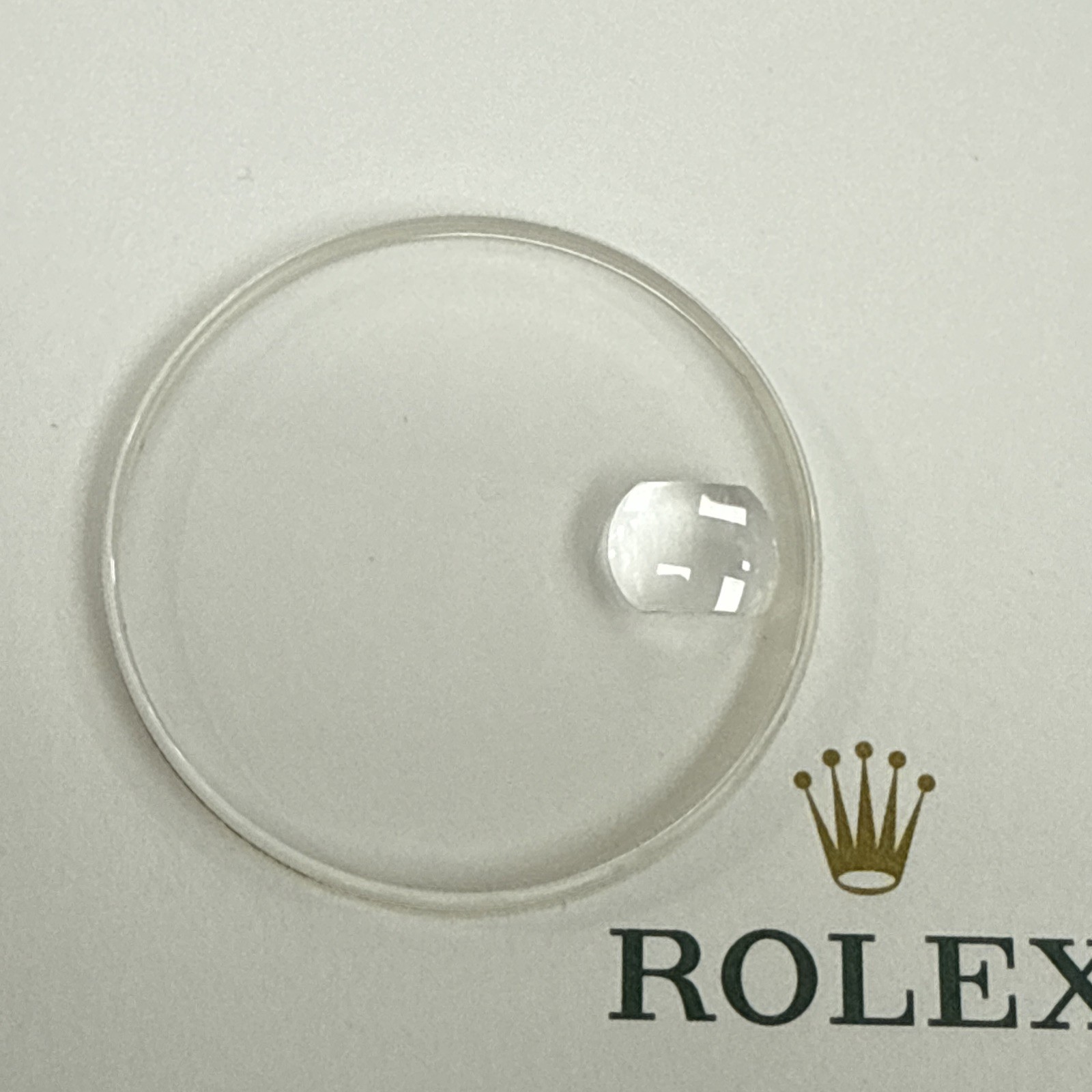 GENUINE Rolex Crystal 286C With Rolex Logo On No 6 For 34 mm 15000 15203 15223