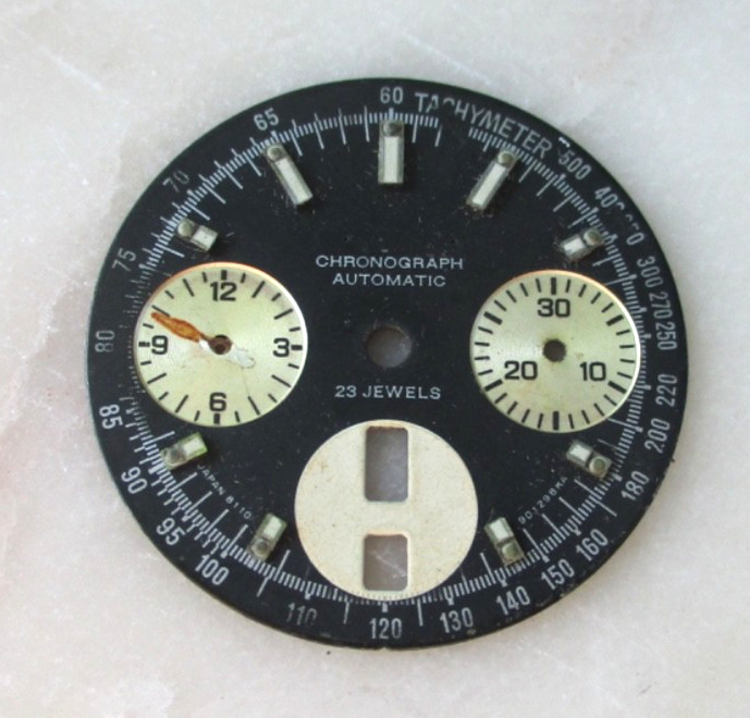 Citizen Bullhead Chronograph Dial, no feet, for parts