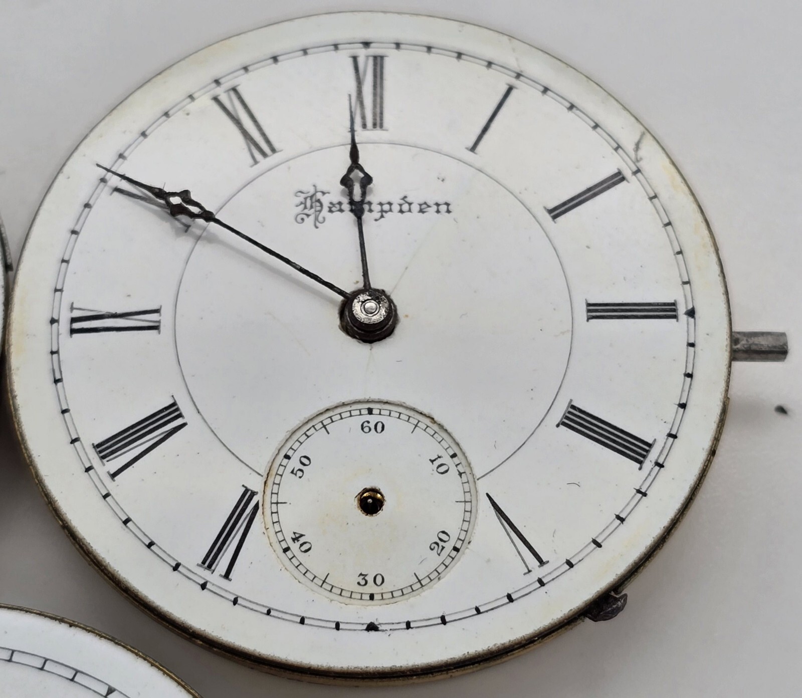 Lot Of 3 Pocket Watch 6s Movements Hampden Illinois American Waltham